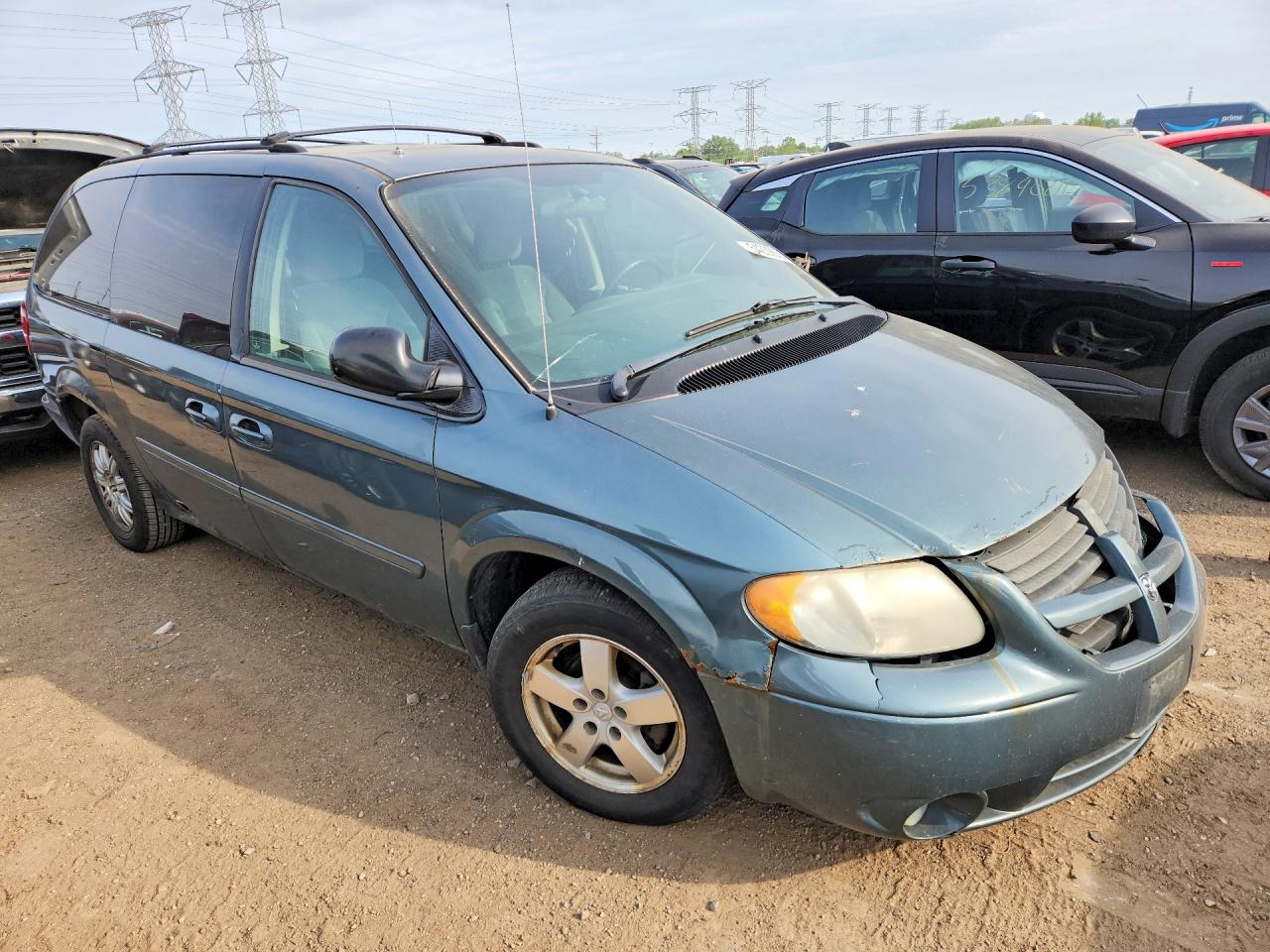 2007 Dodge Grand Caravan Se Teal vin: 1D4GP24R97B170583