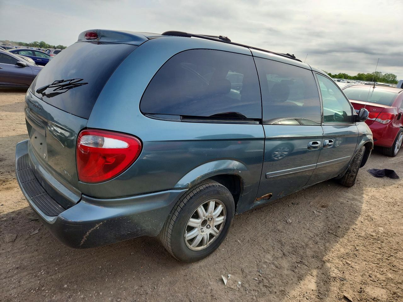 2007 Dodge Grand Caravan Se Teal vin: 1D4GP24R97B170583