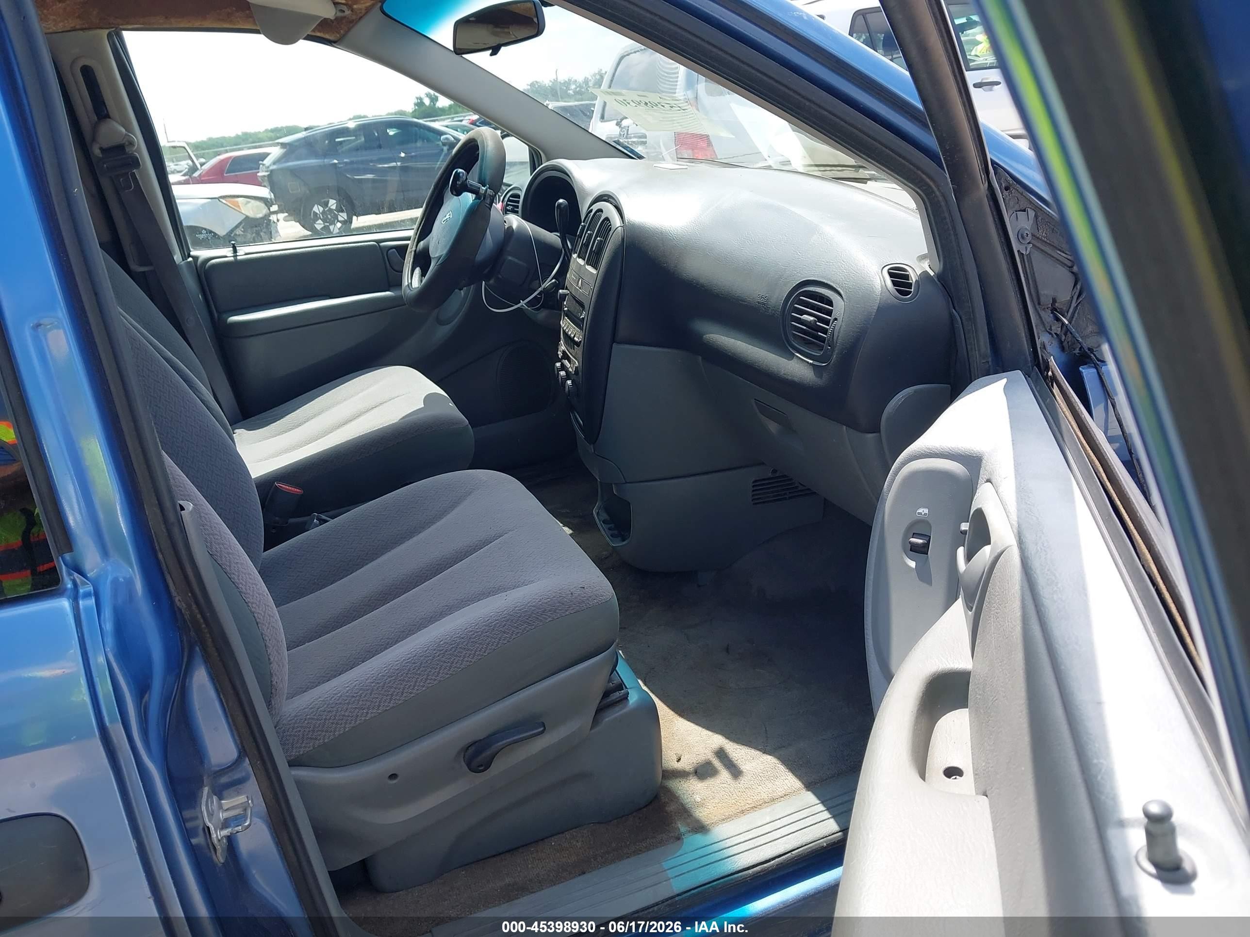 2007 Dodge Grand Caravan Se Синий vin: 1D4GP24R97B194320