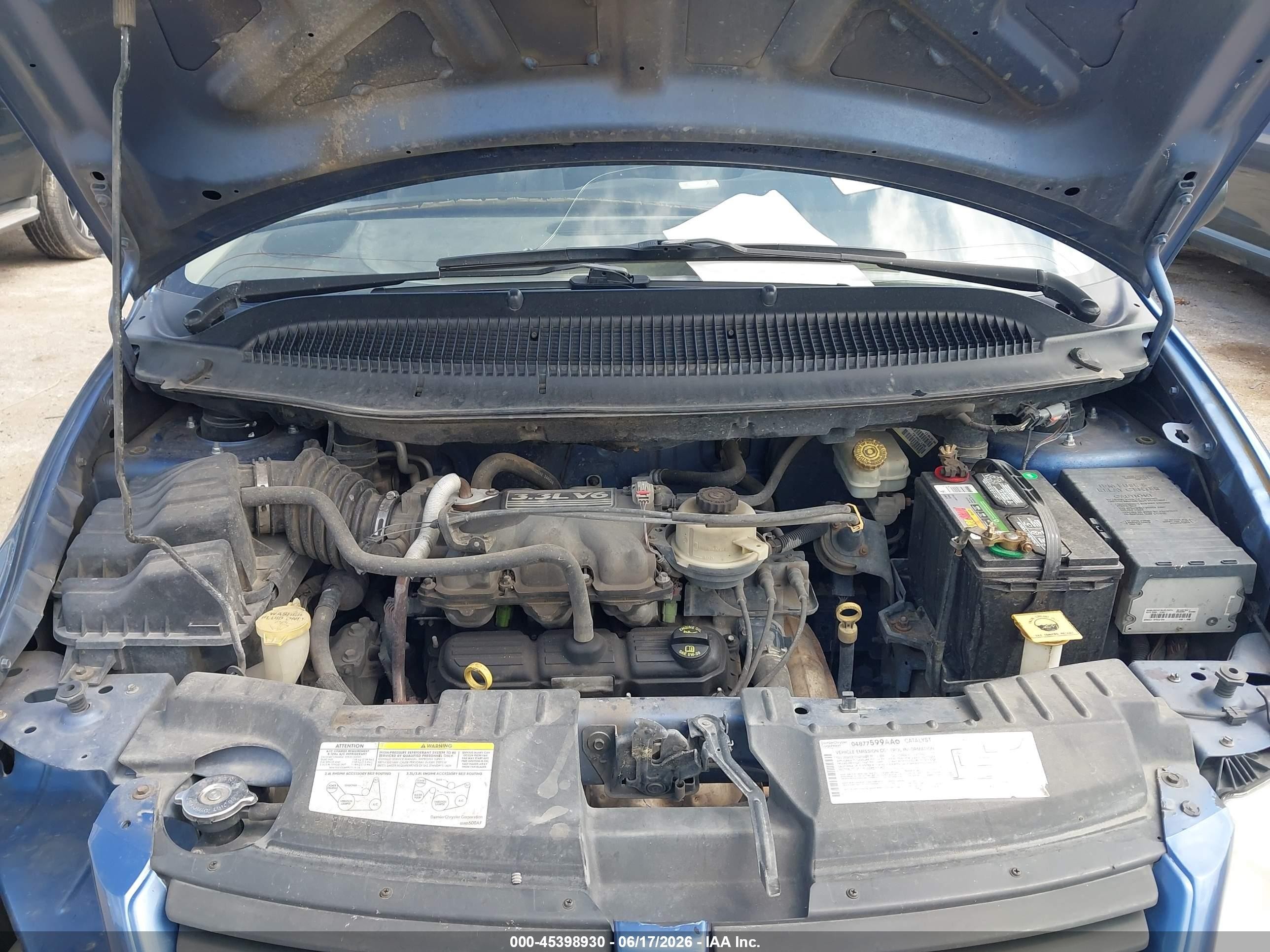 2007 Dodge Grand Caravan Se Синий vin: 1D4GP24R97B194320
