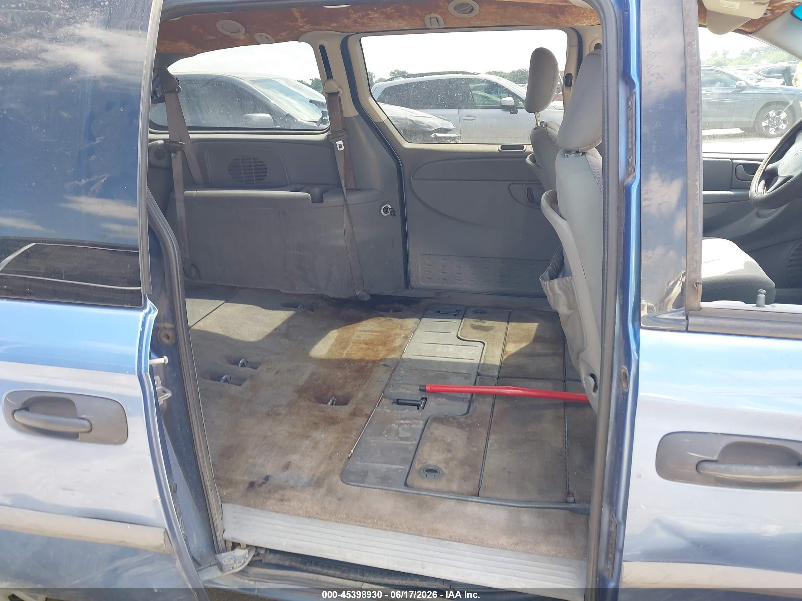 2007 Dodge Grand Caravan Se Синий vin: 1D4GP24R97B194320
