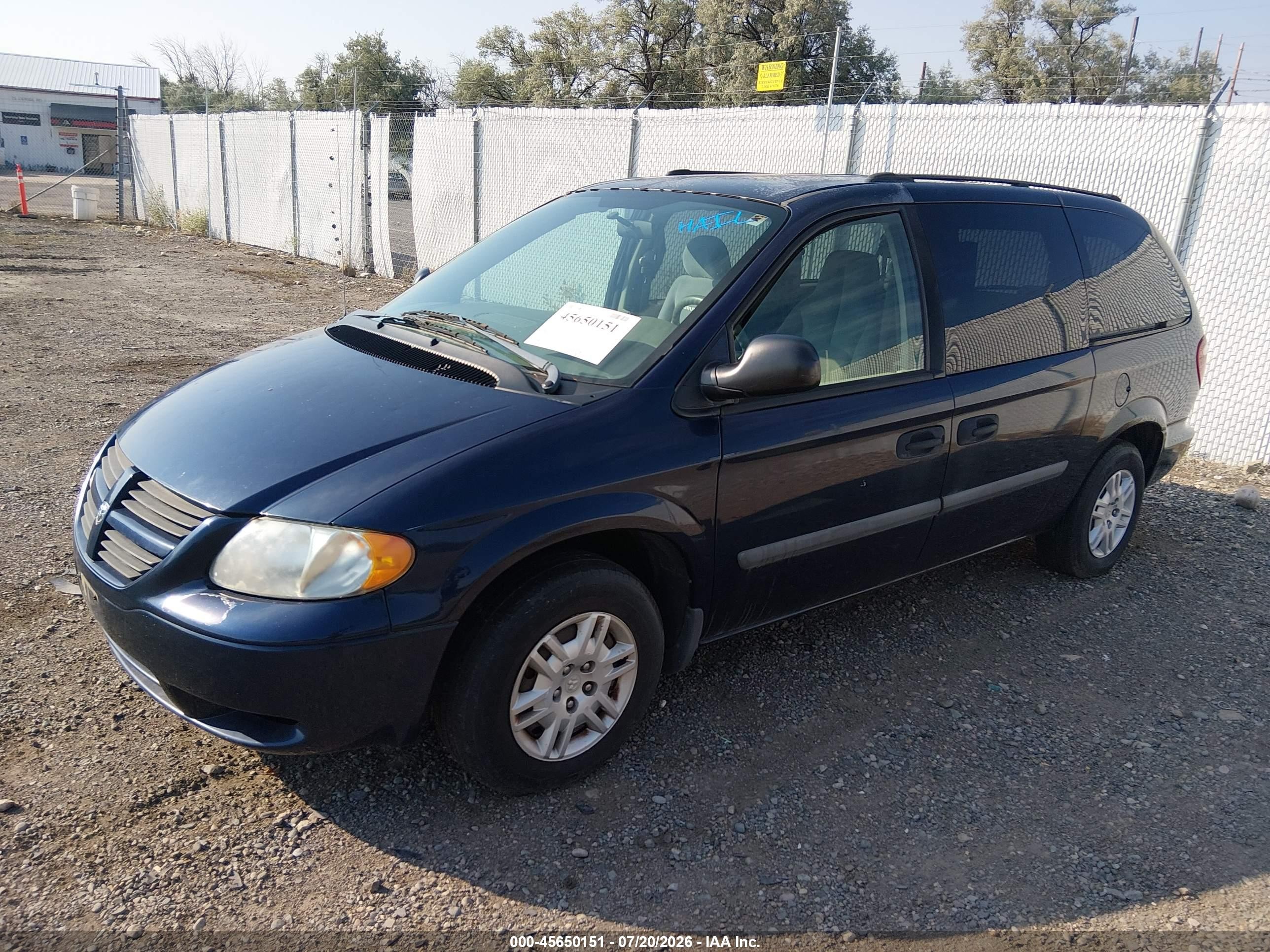 2005 Dodge Caravan Se Blue vin: 1D4GP24RX5B189270