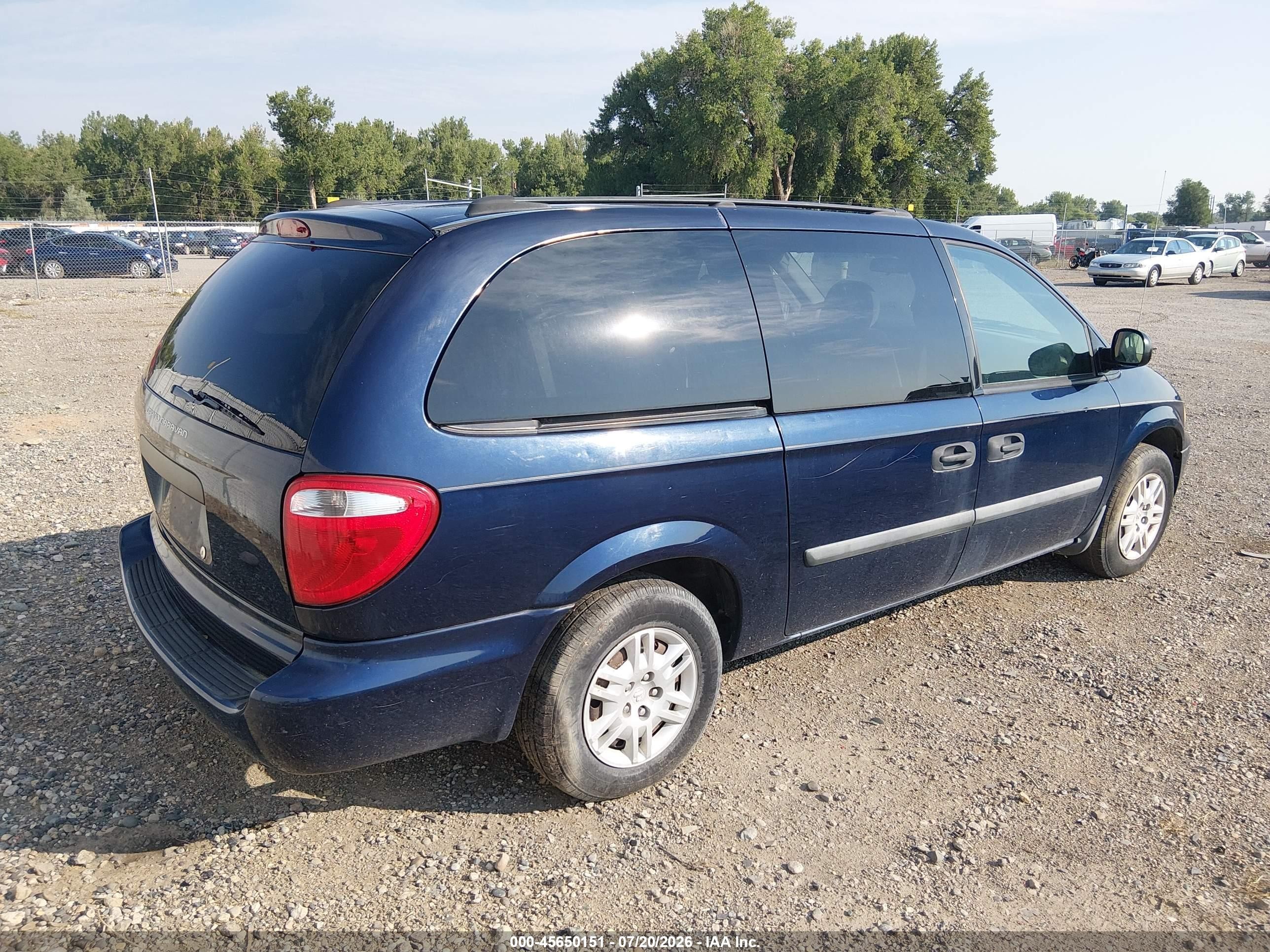 2005 Dodge Caravan Se Blue vin: 1D4GP24RX5B189270