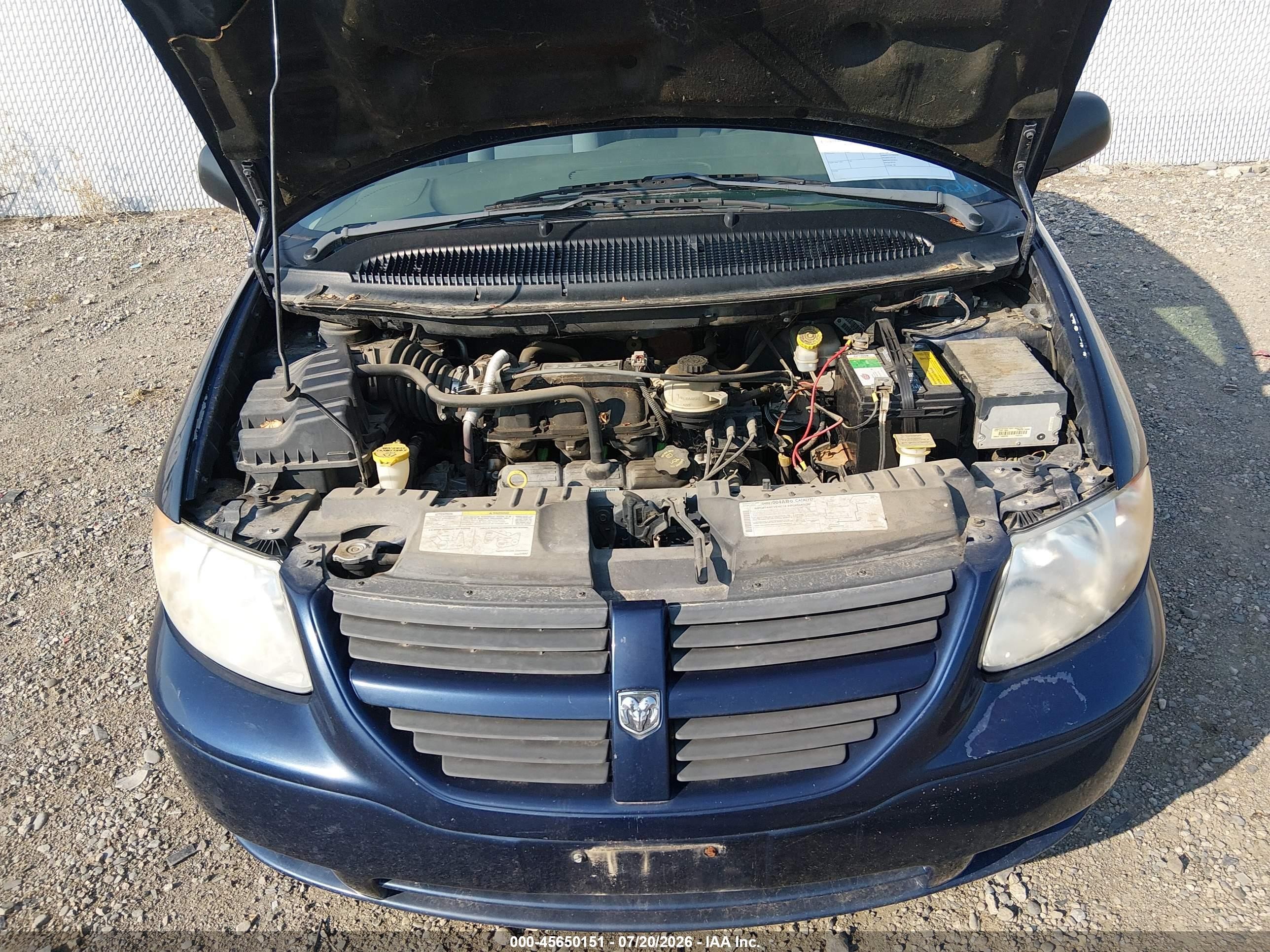 2005 Dodge Caravan Se Blue vin: 1D4GP24RX5B189270