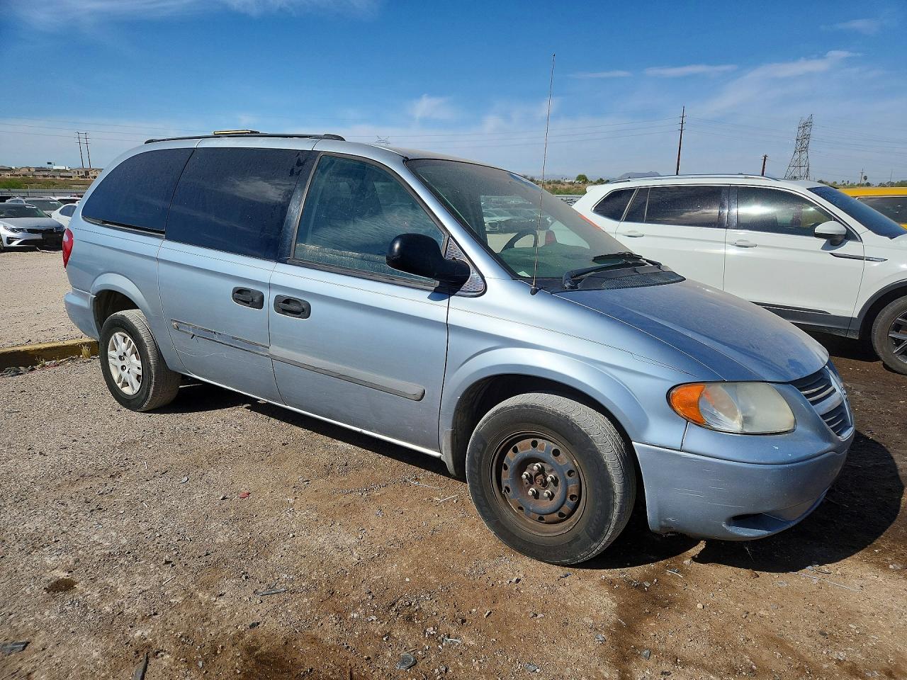 2005 Dodge Grand Caravan Se Blue vin: 1D4GP24RX5B259057