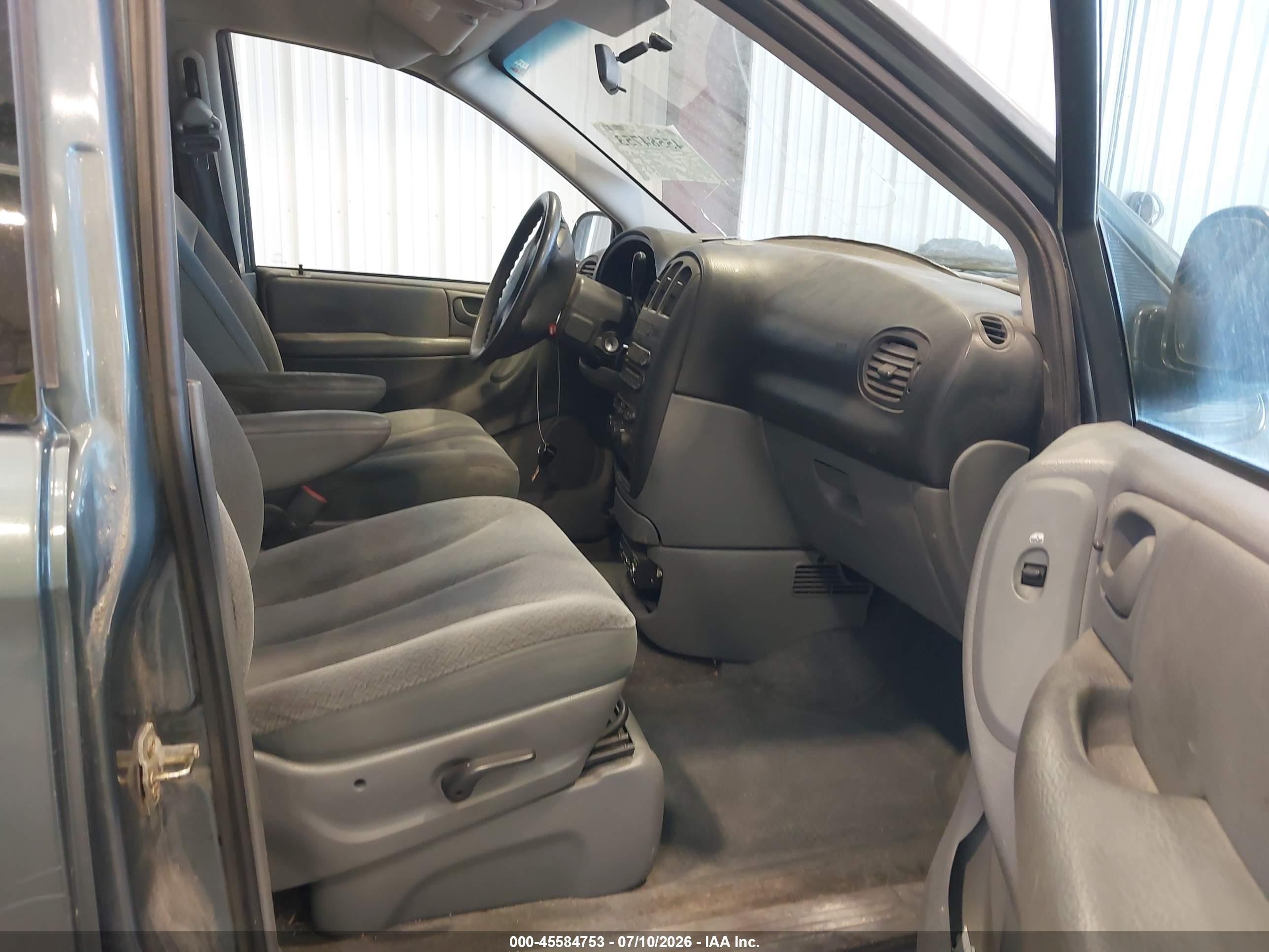 2005 Dodge Caravan Se Green vin: 1D4GP24RX5B272374