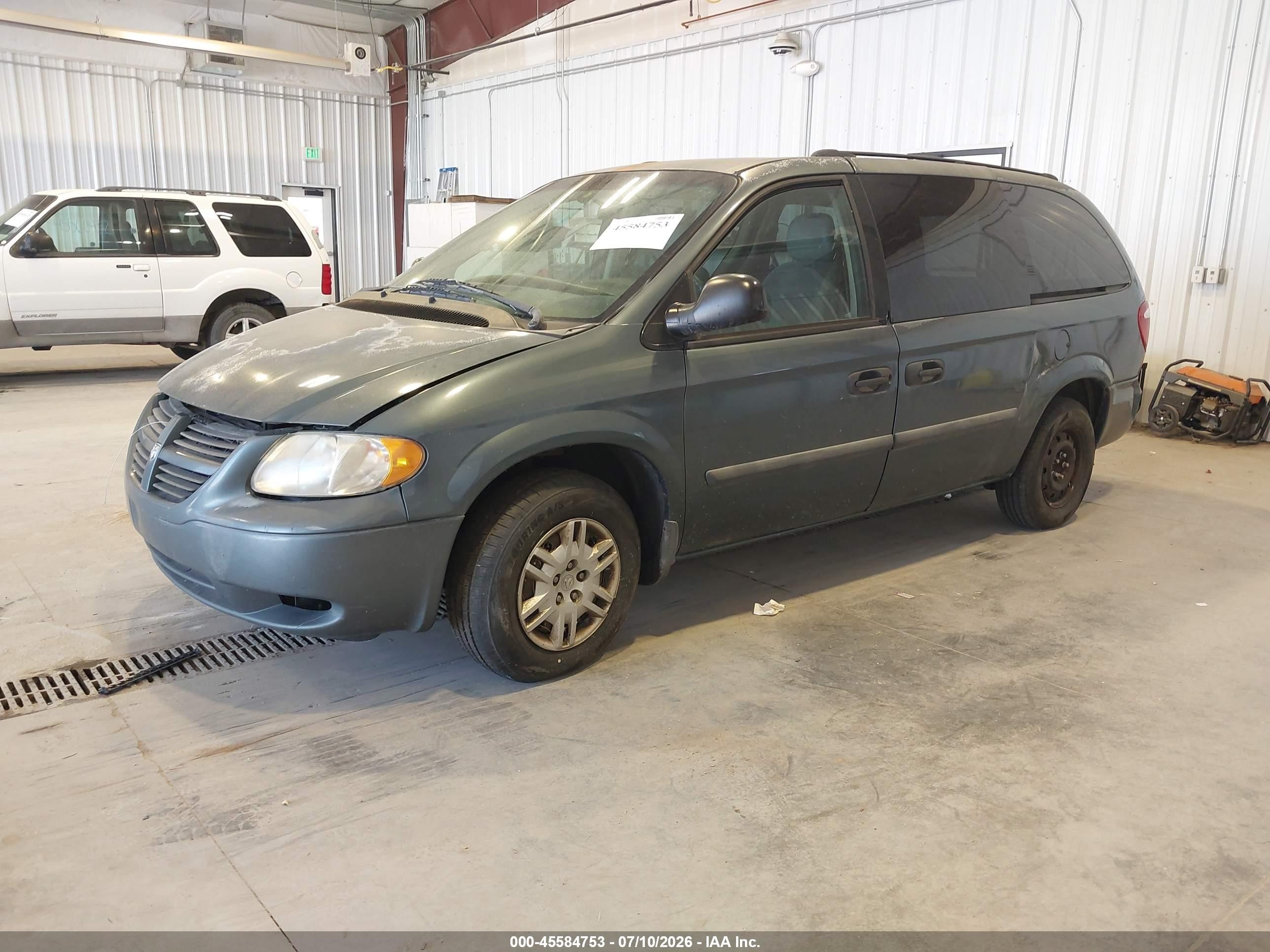 2005 Dodge Caravan Se Green vin: 1D4GP24RX5B272374