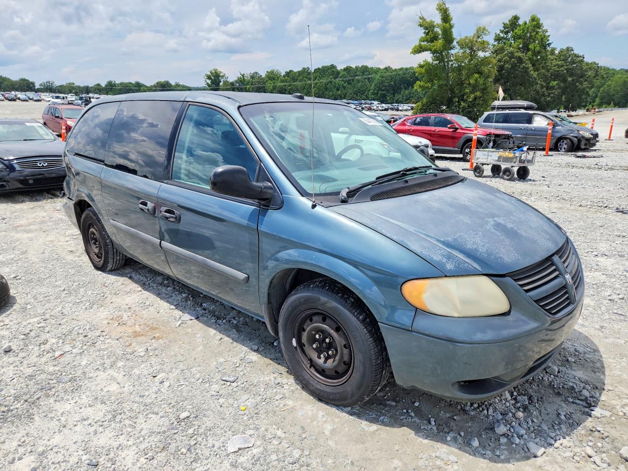 2005 Dodge Grand Caravan Se Blue vin: 1D4GP24RX5B350555