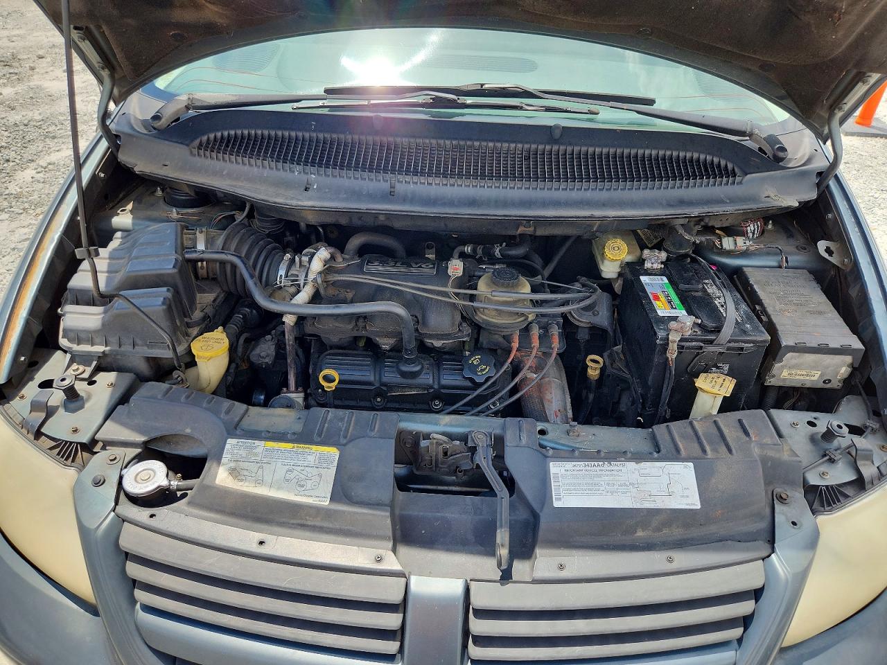 2005 Dodge Grand Caravan Se Blue vin: 1D4GP24RX5B350555