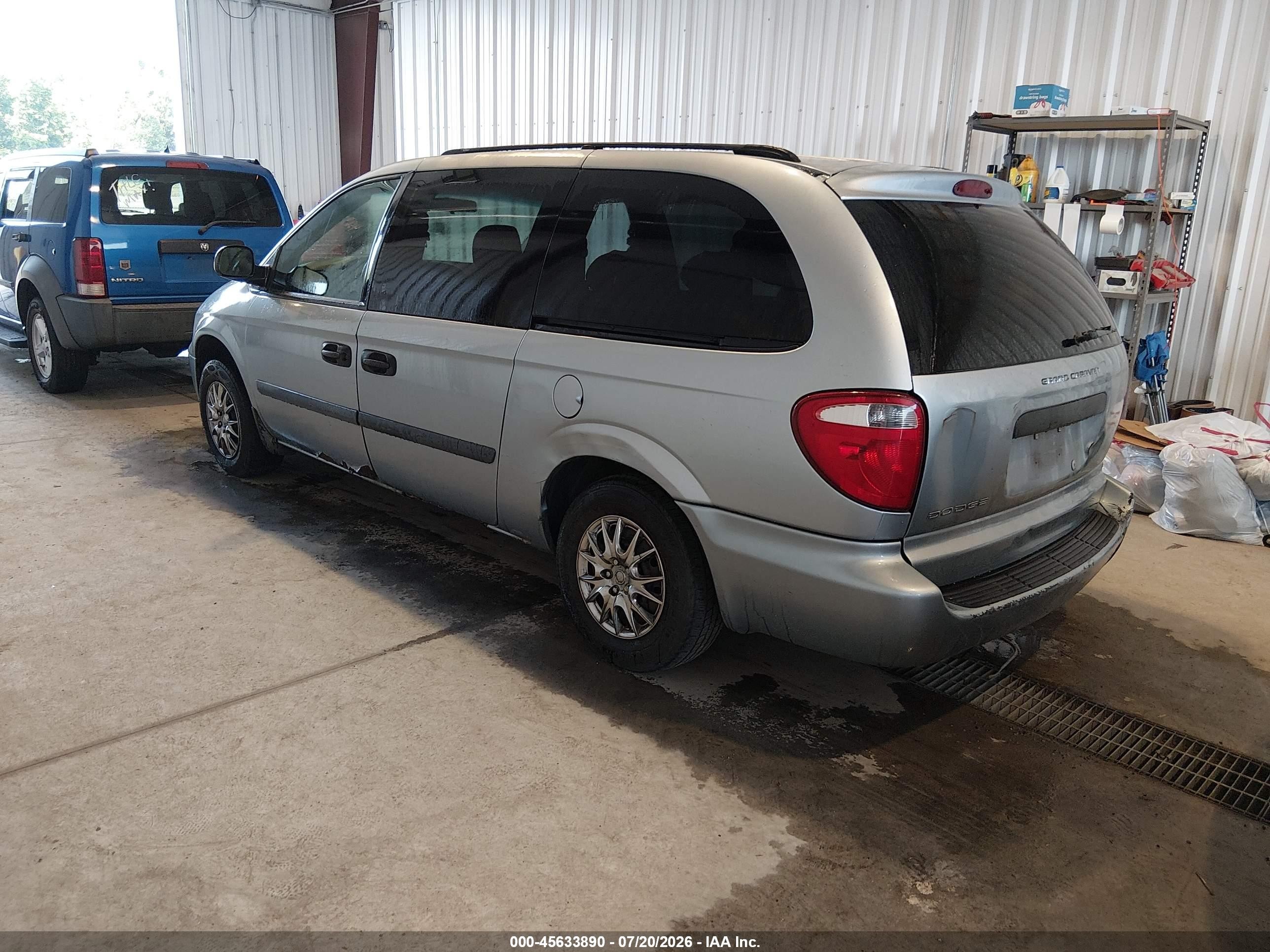 2006 Dodge Grand Caravan Se Silver vin: 1D4GP24RX6B640859