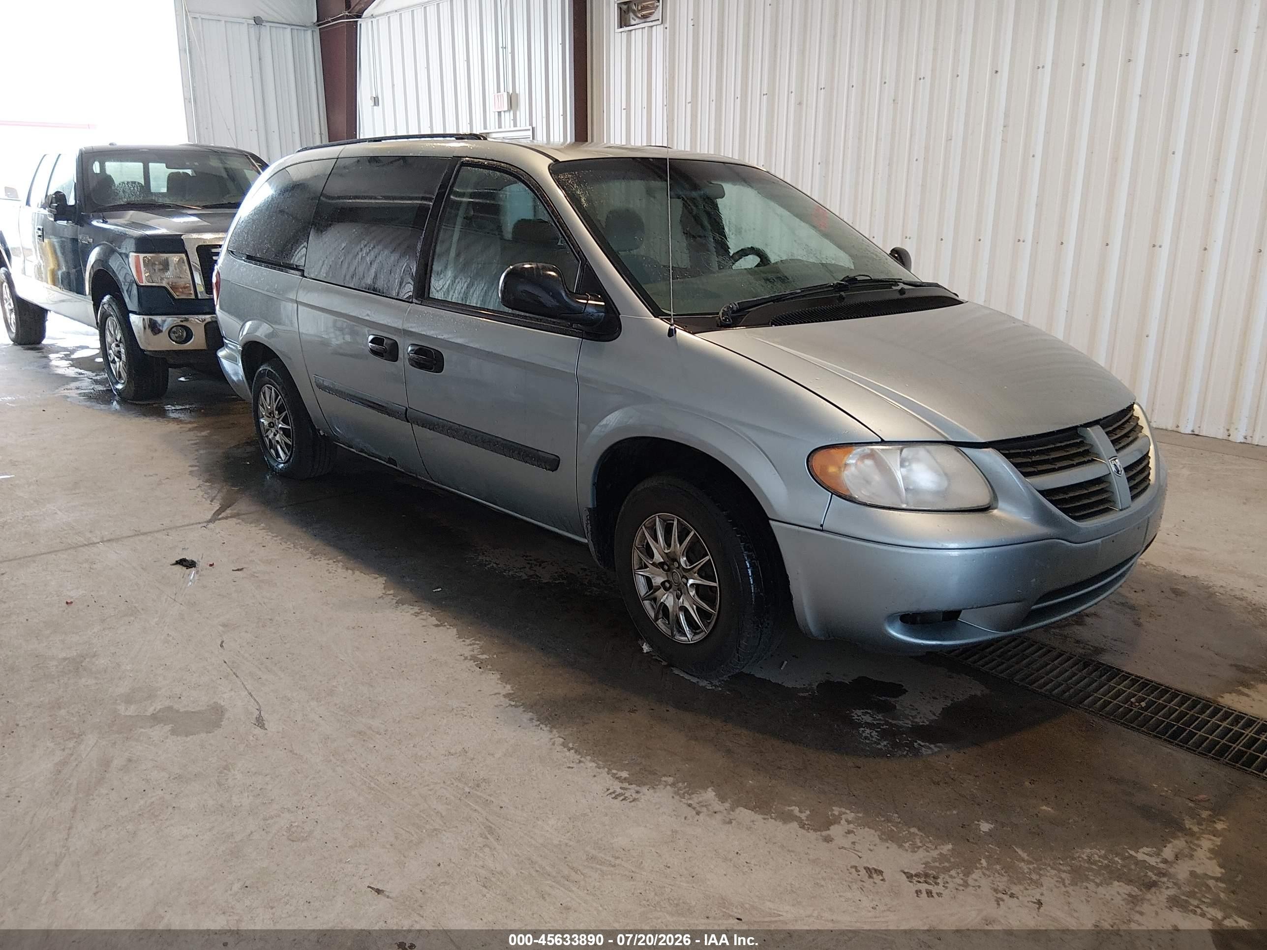 2006 Dodge Grand Caravan Se Silver vin: 1D4GP24RX6B640859