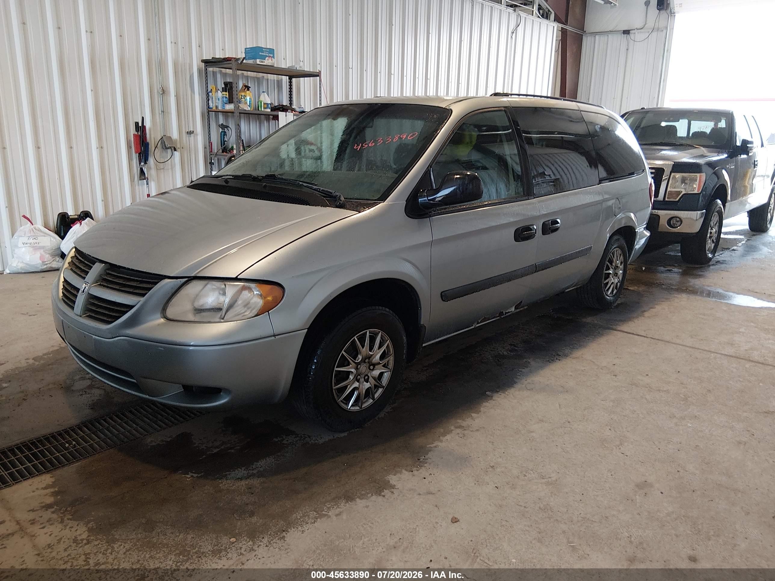 2006 Dodge Grand Caravan Se Silver vin: 1D4GP24RX6B640859