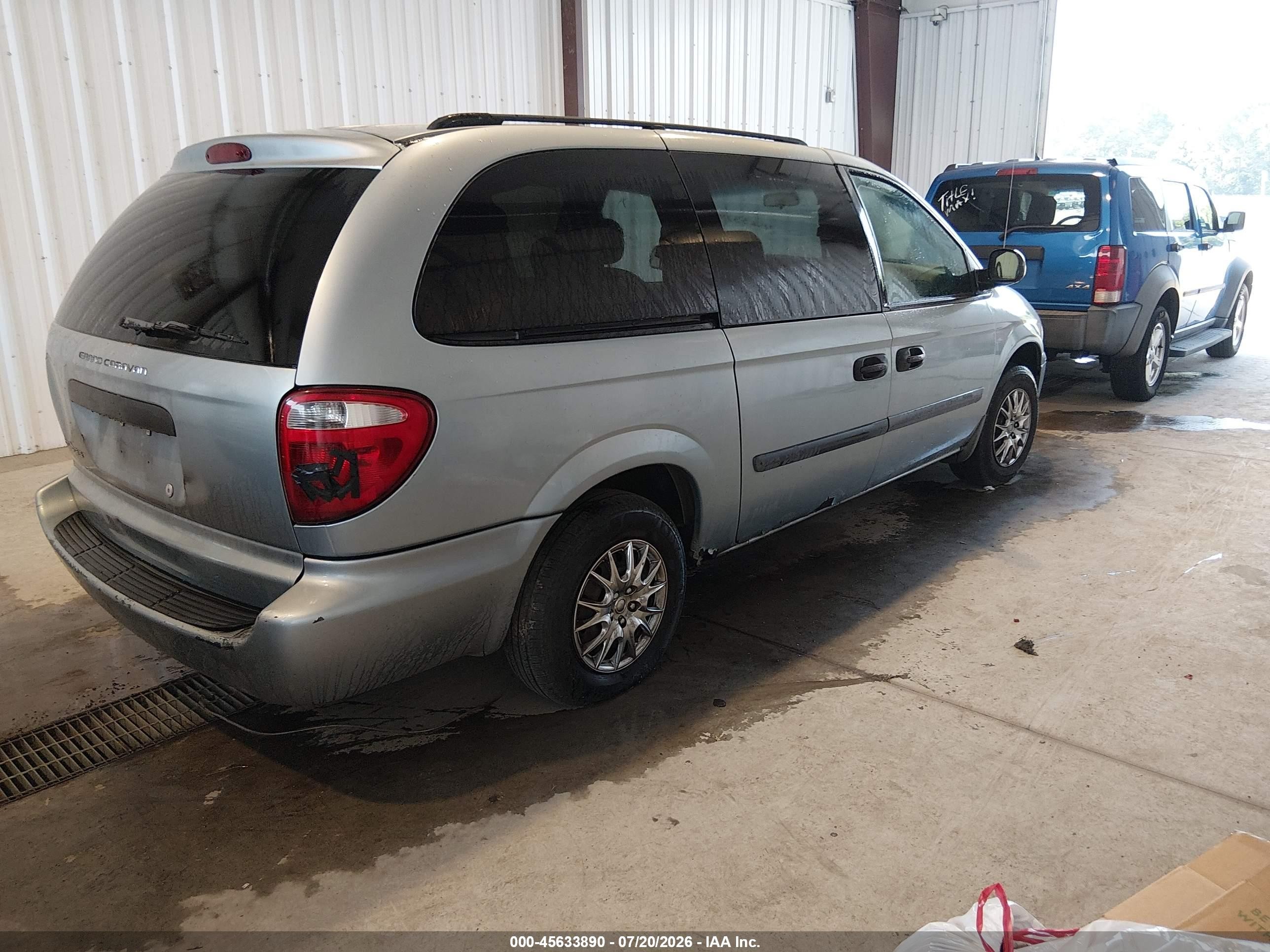 2006 Dodge Grand Caravan Se Silver vin: 1D4GP24RX6B640859