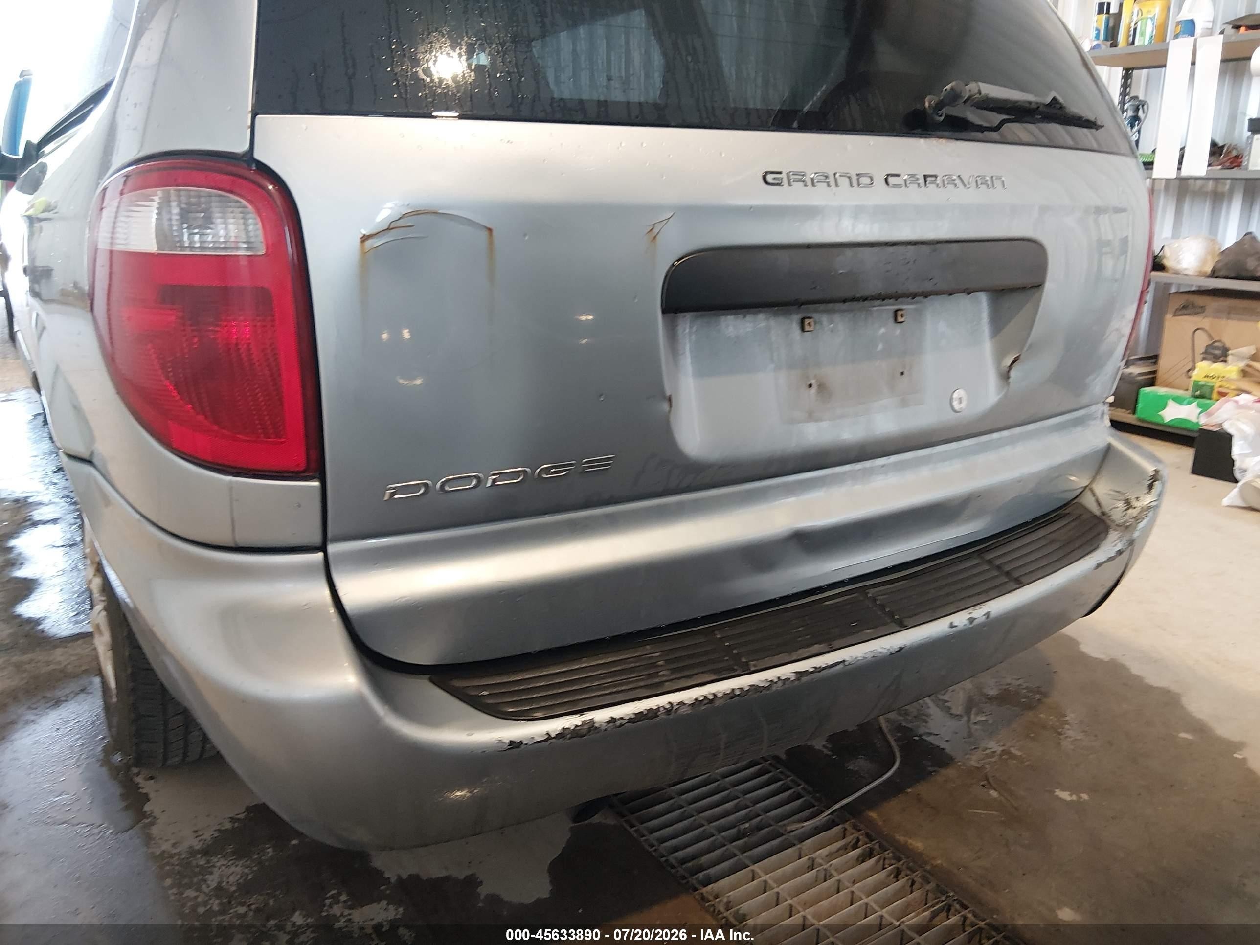 2006 Dodge Grand Caravan Se Silver vin: 1D4GP24RX6B640859