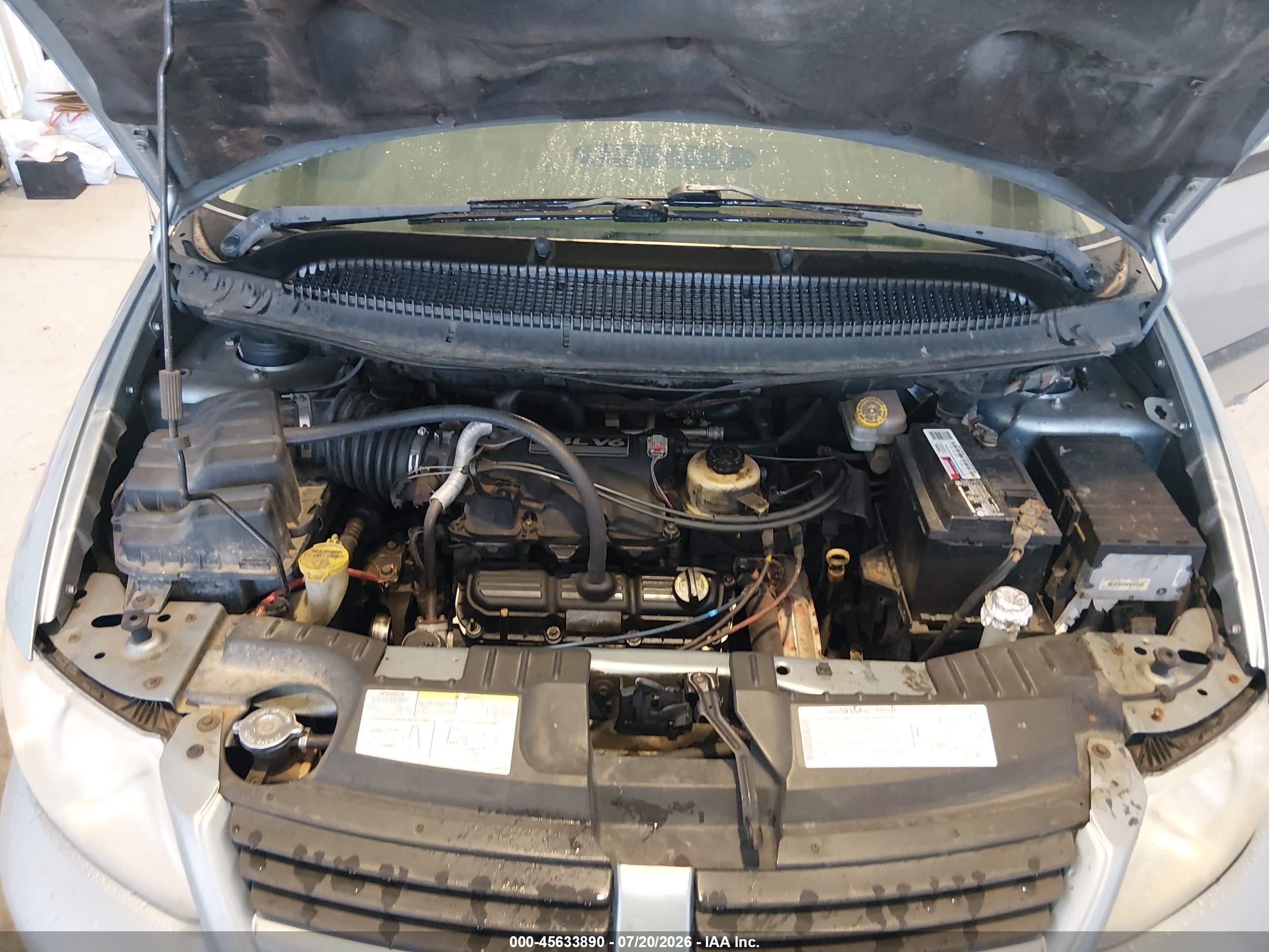 2006 Dodge Grand Caravan Se Silver vin: 1D4GP24RX6B640859
