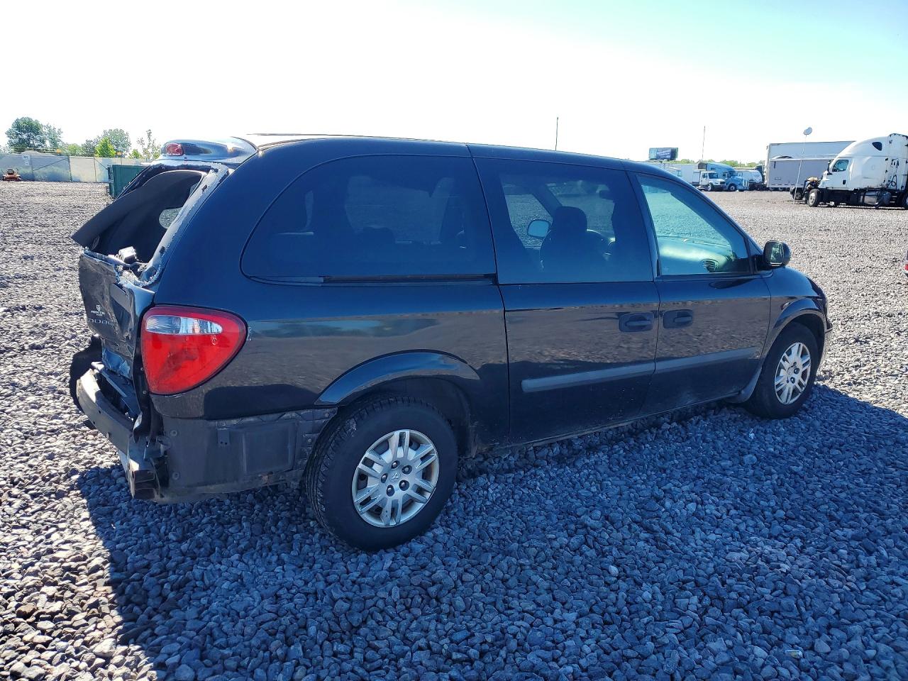 2006 Dodge Grand Caravan Se Black vin: 1D4GP24RX6B680858