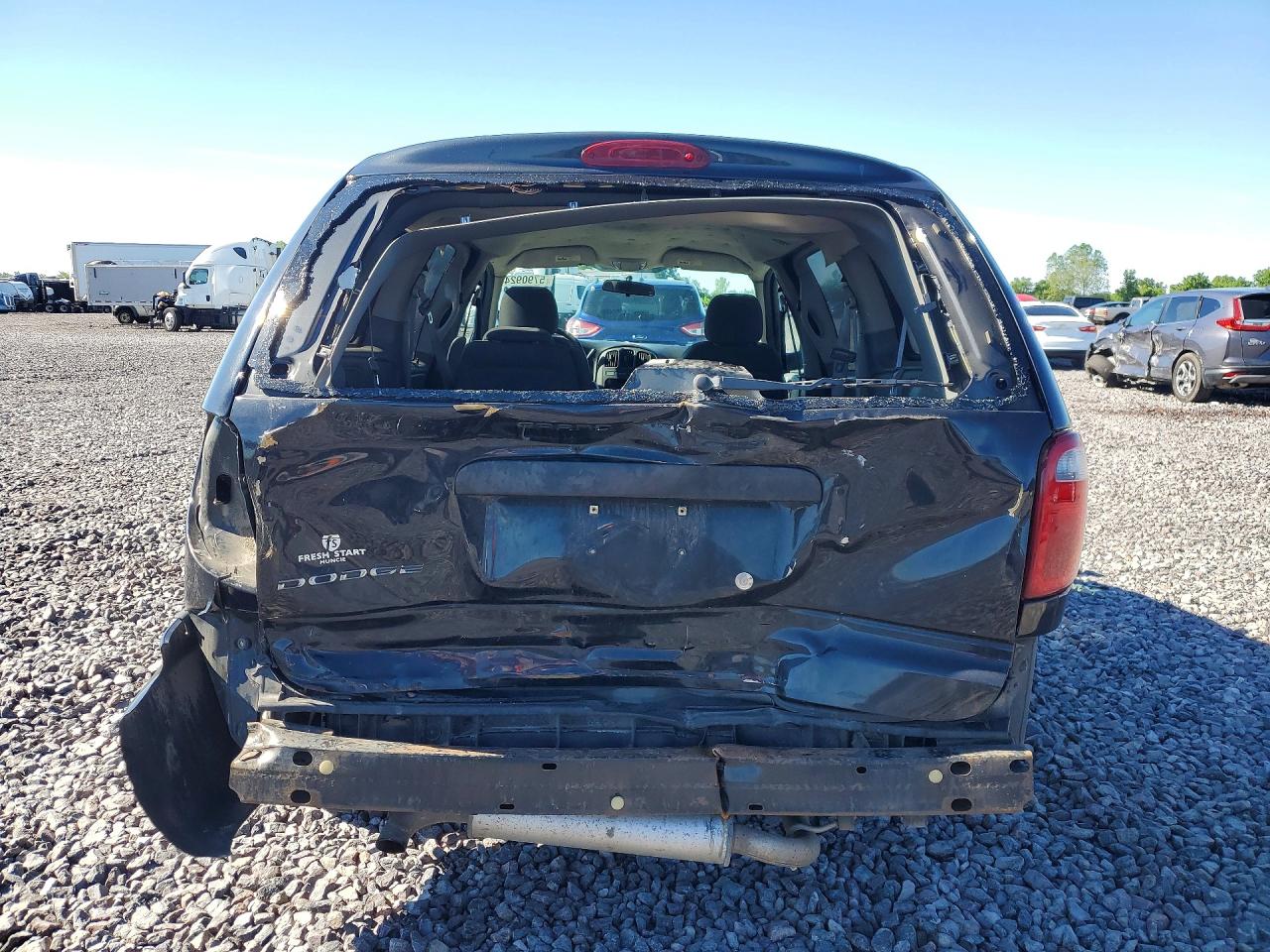 2006 Dodge Grand Caravan Se Black vin: 1D4GP24RX6B680858