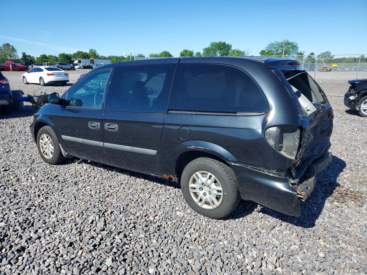 2006 Dodge Grand Caravan Se Black vin: 1D4GP24RX6B680858