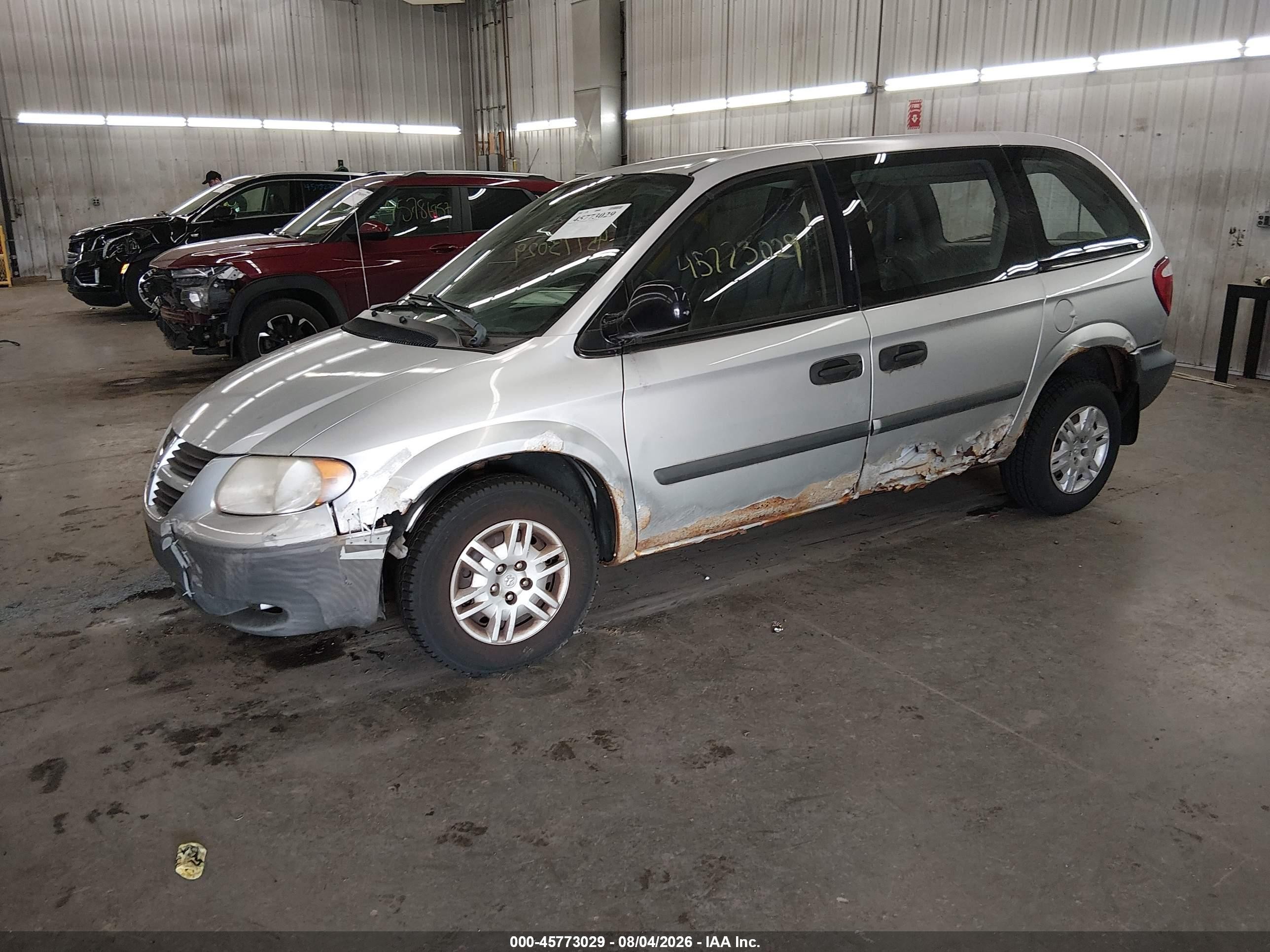 2005 Dodge Caravan Se Gray vin: 1D4GP25B05B109816