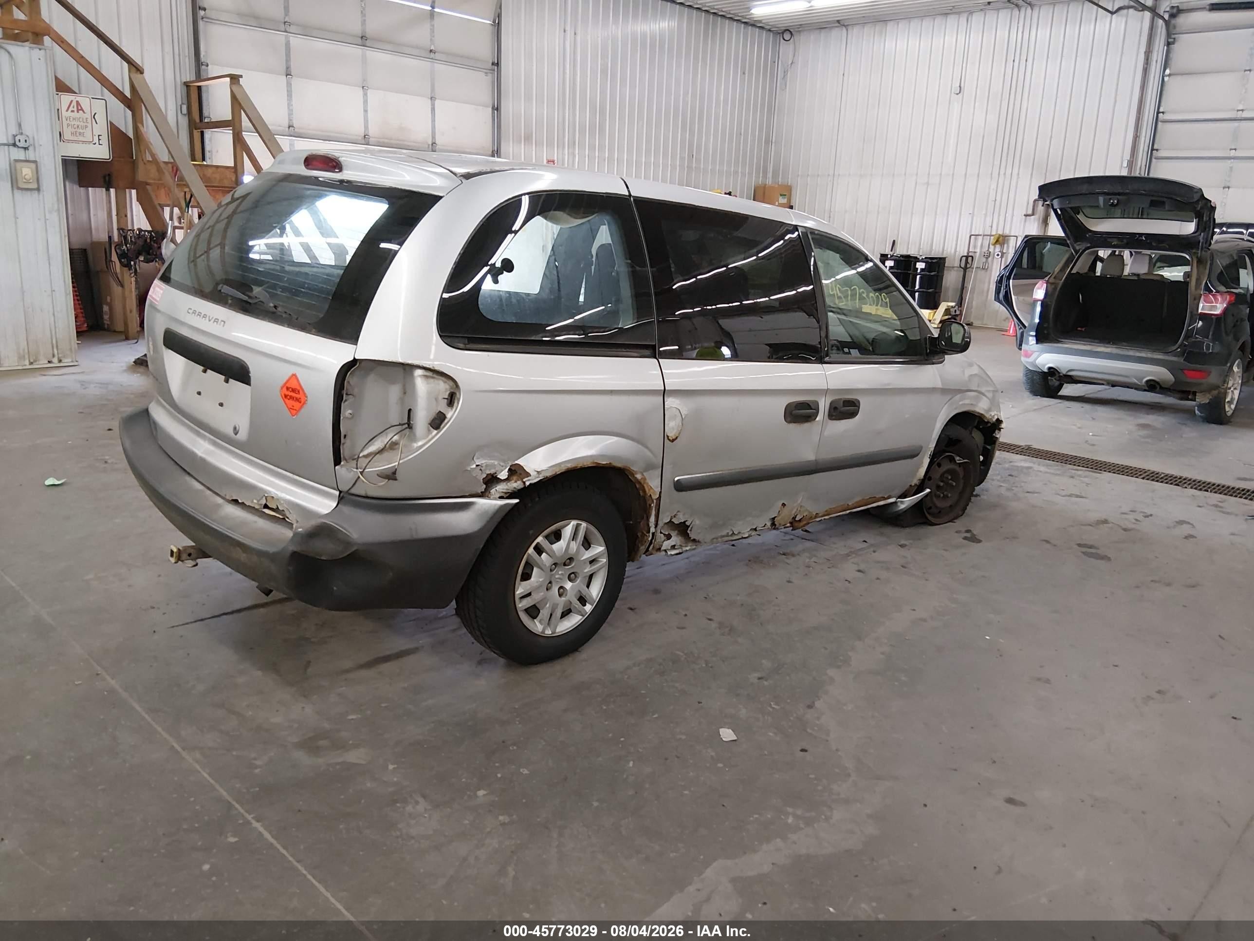 2005 Dodge Caravan Se Gray vin: 1D4GP25B05B109816