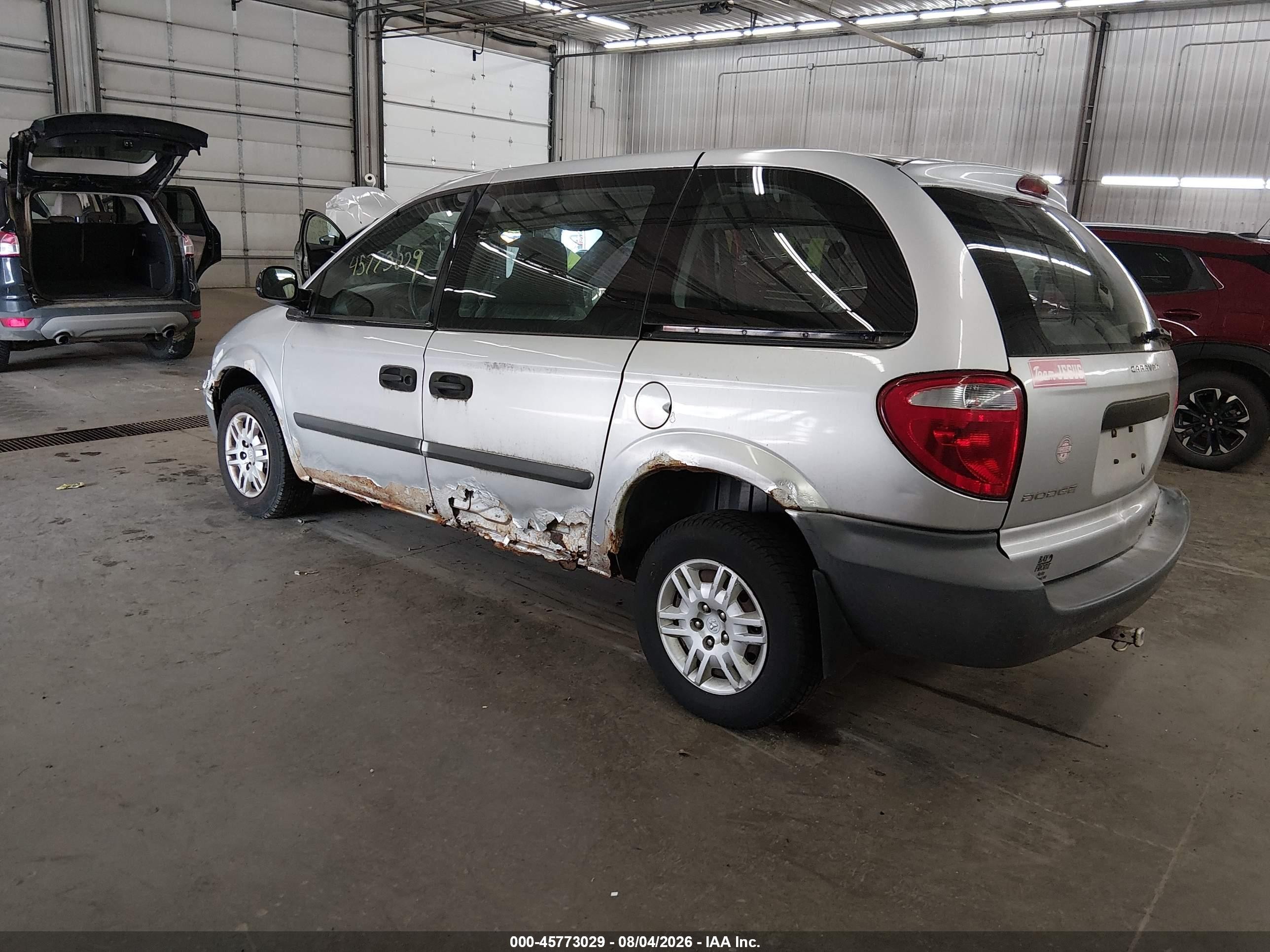 2005 Dodge Caravan Se Gray vin: 1D4GP25B05B109816