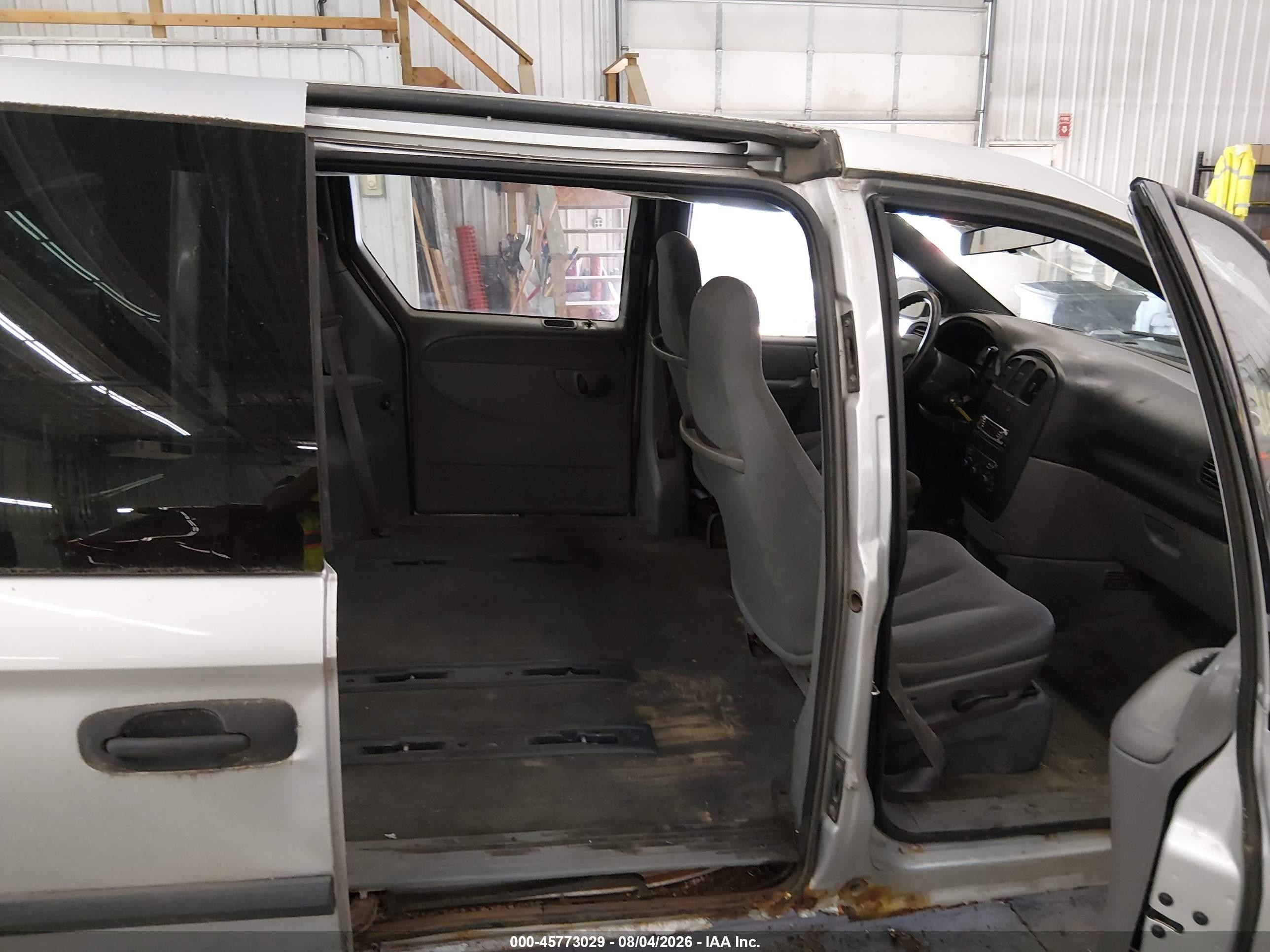 2005 Dodge Caravan Se Gray vin: 1D4GP25B05B109816