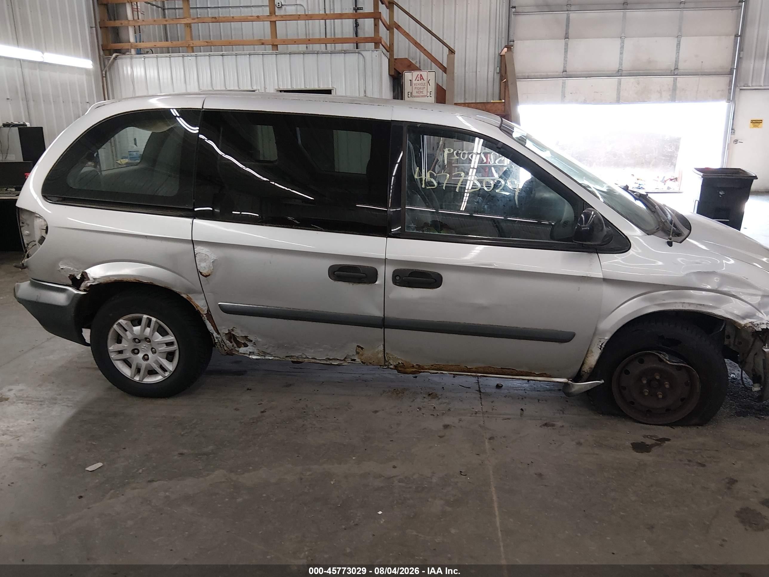 2005 Dodge Caravan Se Gray vin: 1D4GP25B05B109816