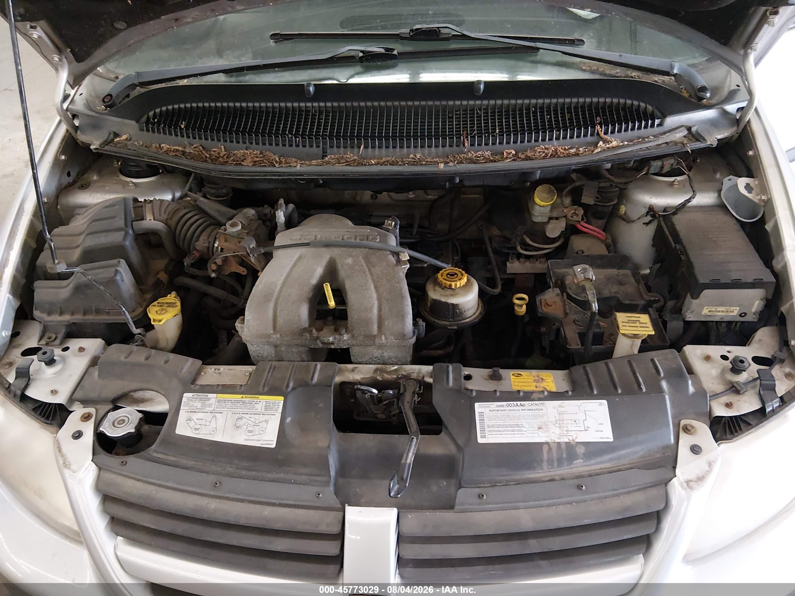 2005 Dodge Caravan Se Gray vin: 1D4GP25B05B109816