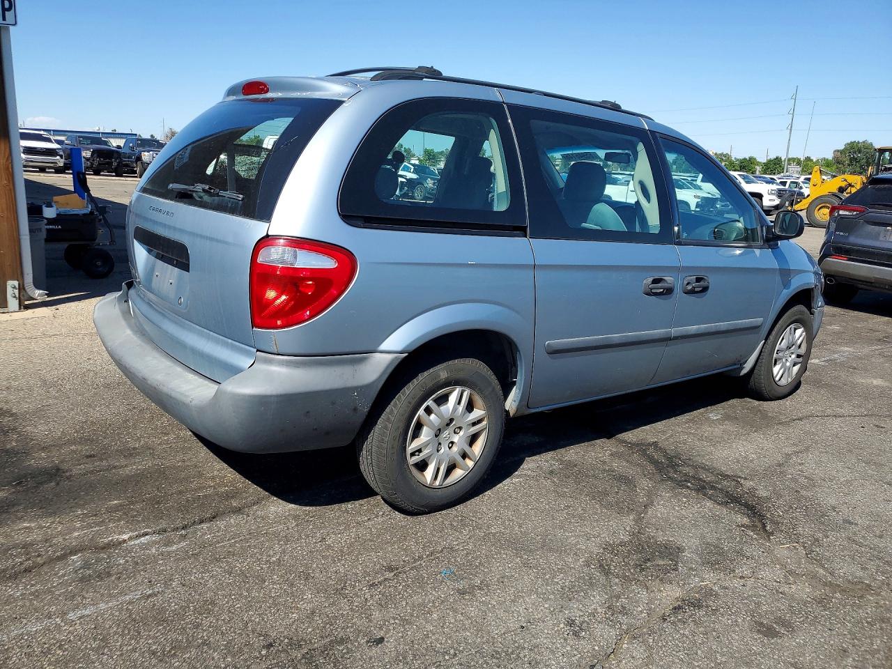 2006 Dodge Caravan Se Blue vin: 1D4GP25B16B503228