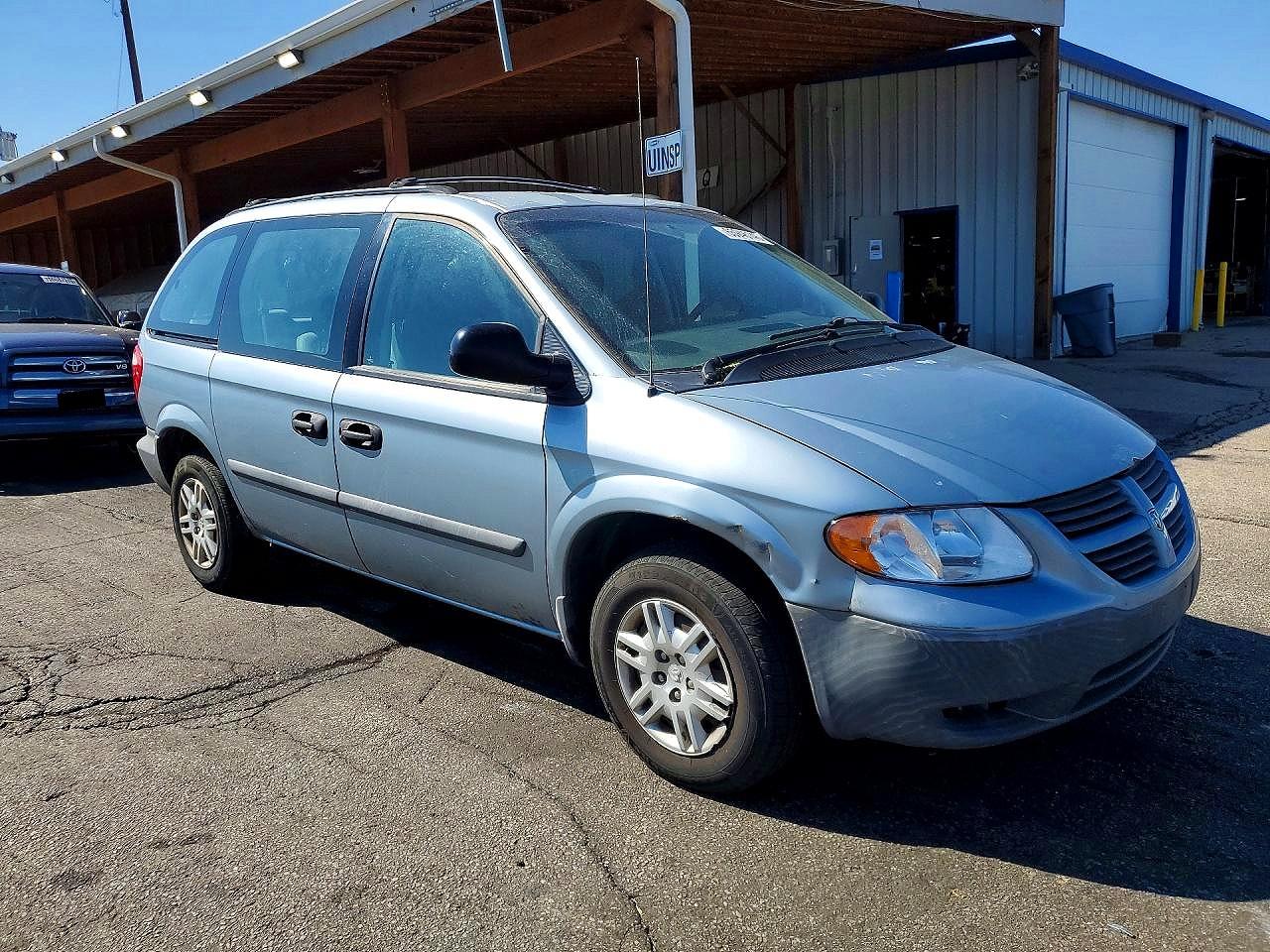 2006 Dodge Caravan Se Blue vin: 1D4GP25B16B503228