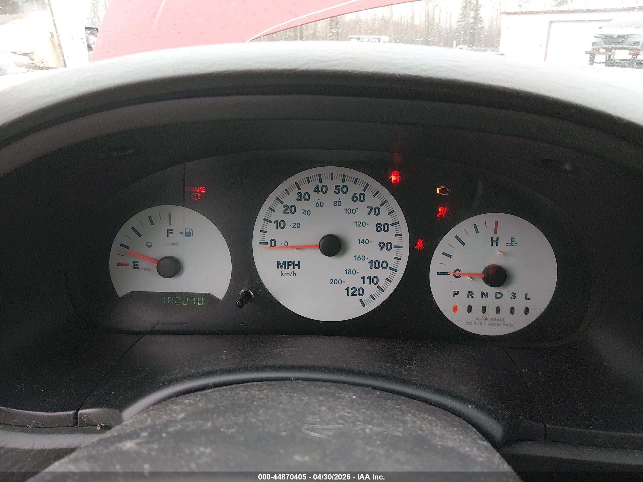 2007 Dodge Caravan Se Red vin: 1D4GP25B17B149311