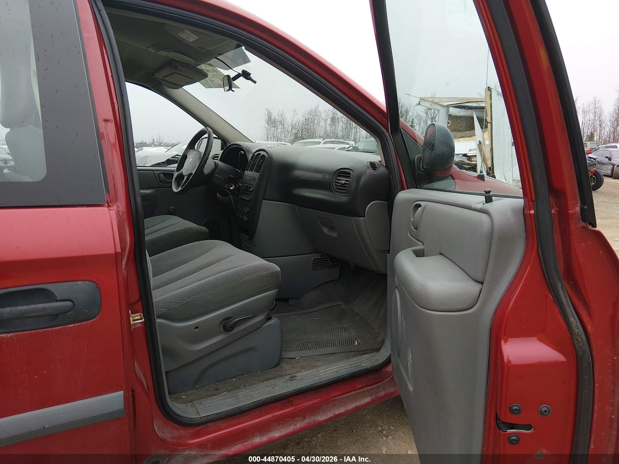 2007 Dodge Caravan Se Red vin: 1D4GP25B17B149311