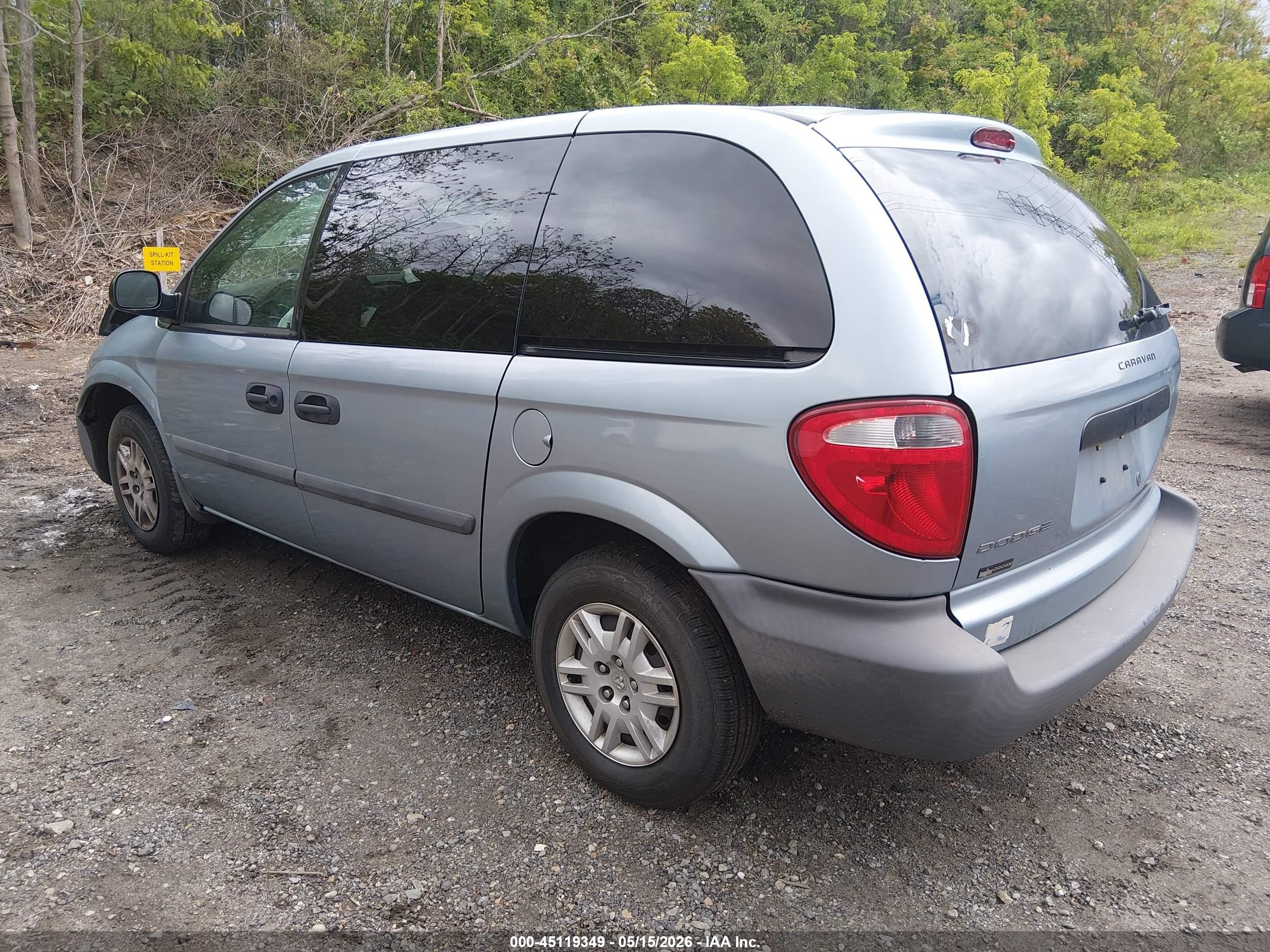 2005 Dodge Caravan Se Light Blue vin: 1D4GP25B25B432510