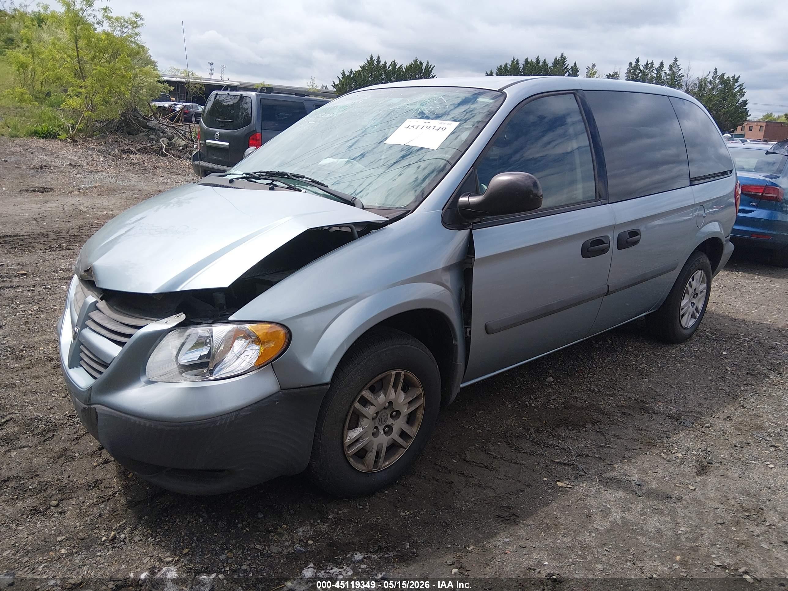 2005 Dodge Caravan Se Light Blue vin: 1D4GP25B25B432510