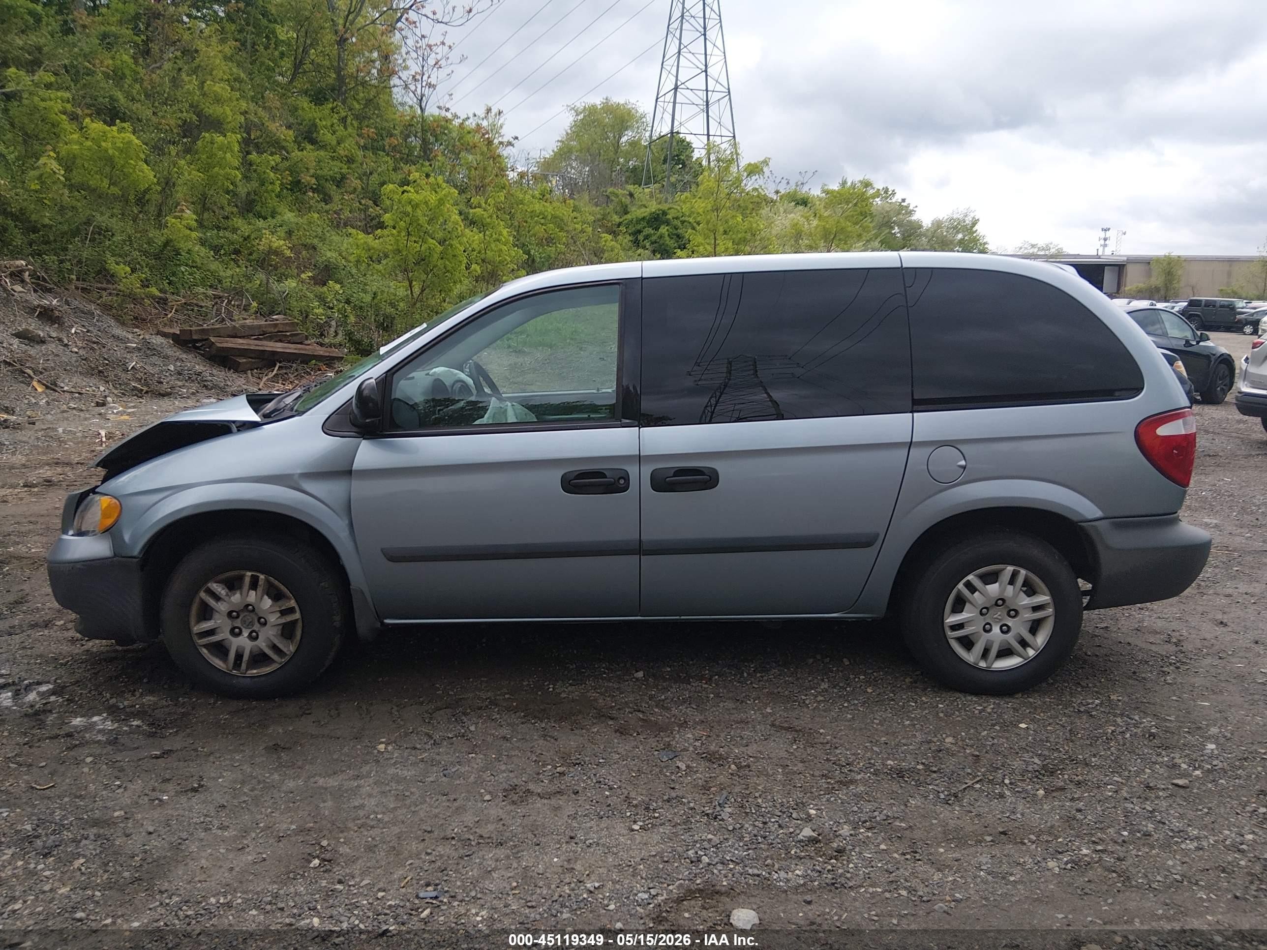 2005 Dodge Caravan Se Light Blue vin: 1D4GP25B25B432510