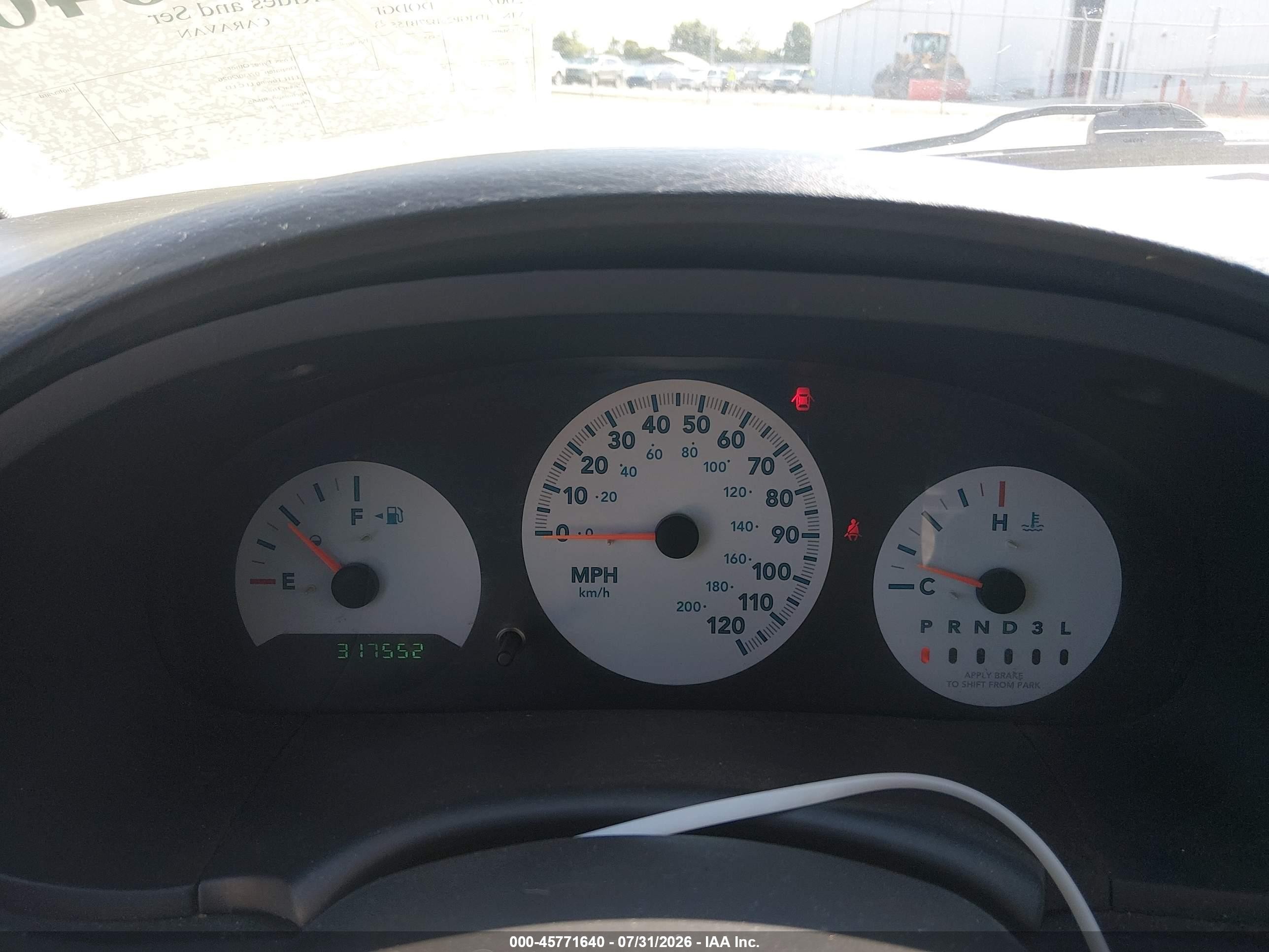 2007 Dodge Caravan Se Blue vin: 1D4GP25B27B155523