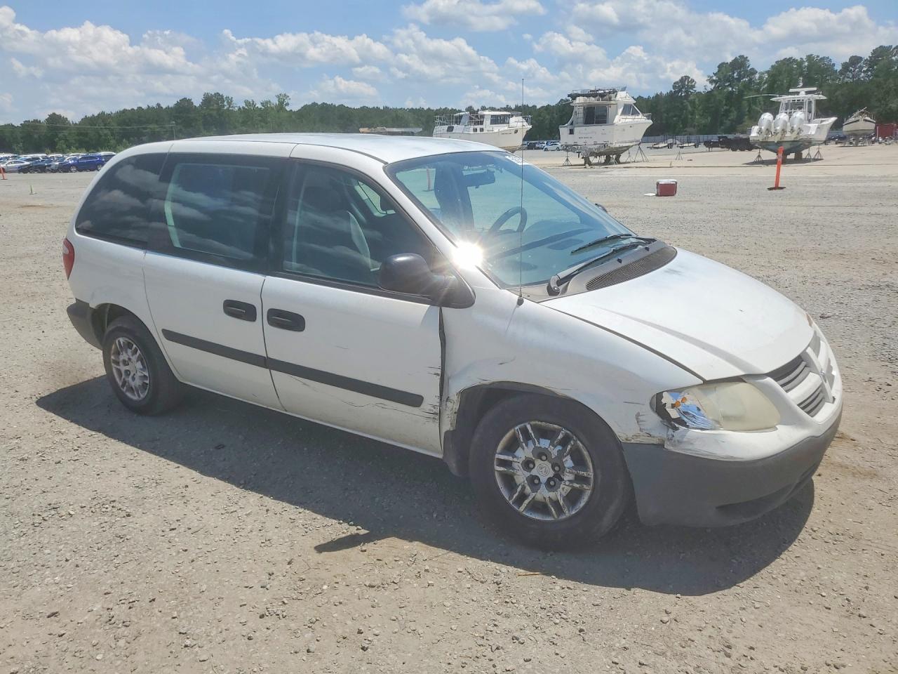 2006 Dodge Caravan Se White vin: 1D4GP25B56B662429