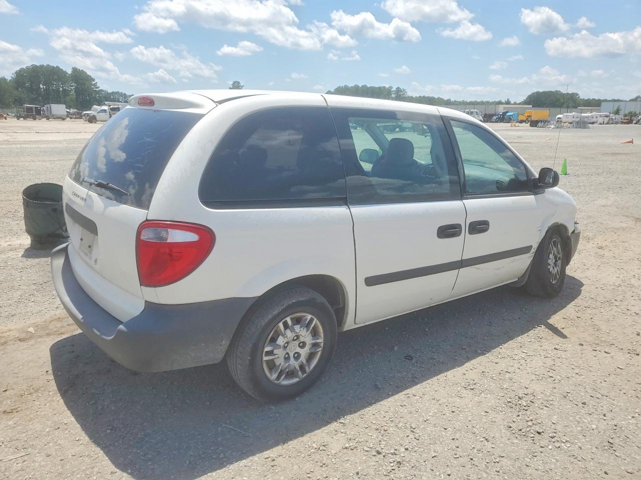 2006 Dodge Caravan Se White vin: 1D4GP25B56B662429