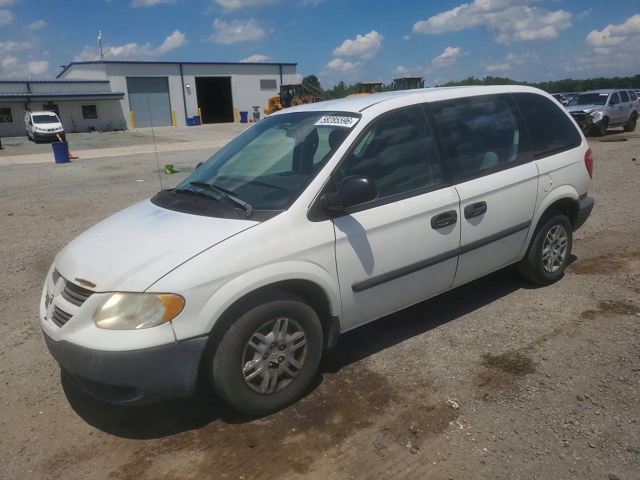 2006 Dodge Caravan Se White vin: 1D4GP25B56B662429