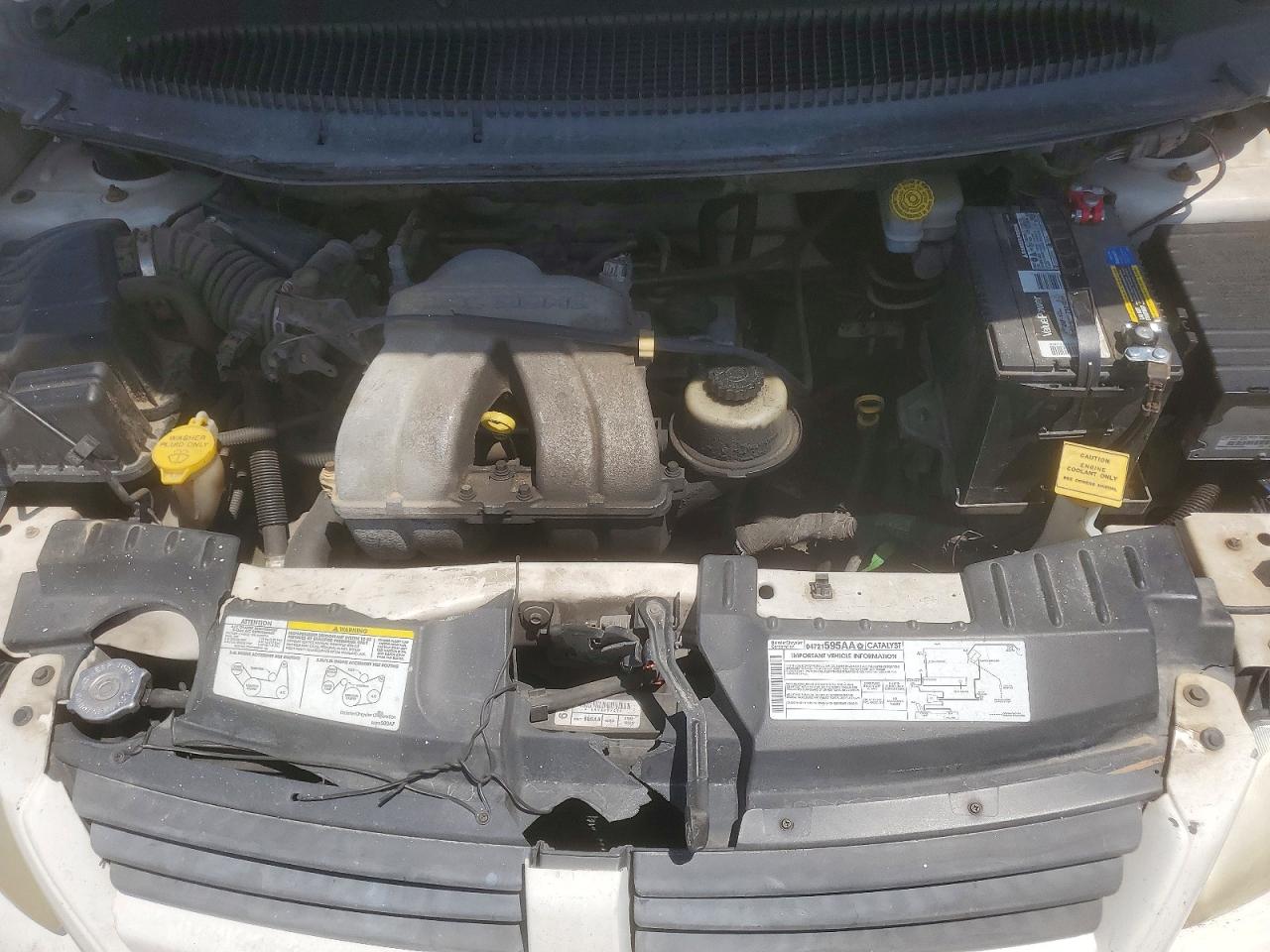 2006 Dodge Caravan Se White vin: 1D4GP25B56B662429
