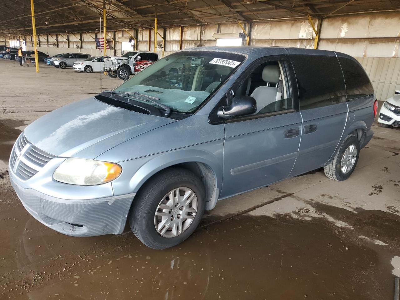 2006 Dodge Caravan Se Blue vin: 1D4GP25B56B743835