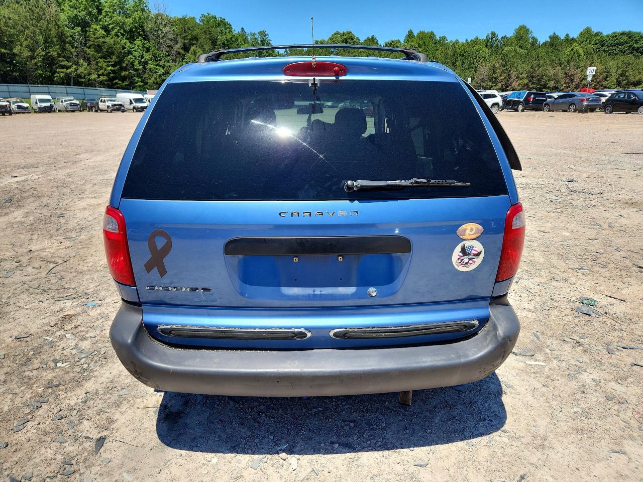 2007 Dodge Caravan Se Blue vin: 1D4GP25B57B196776