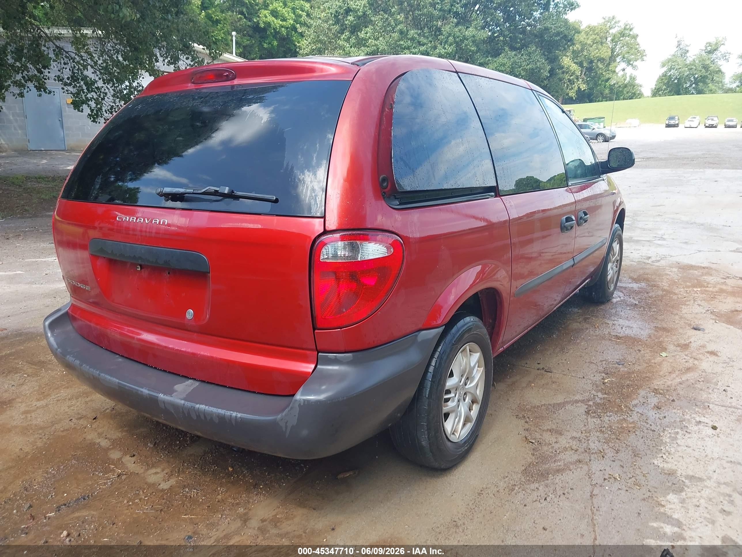 2004 Dodge Caravan Se Red vin: 1D4GP25B64B570341
