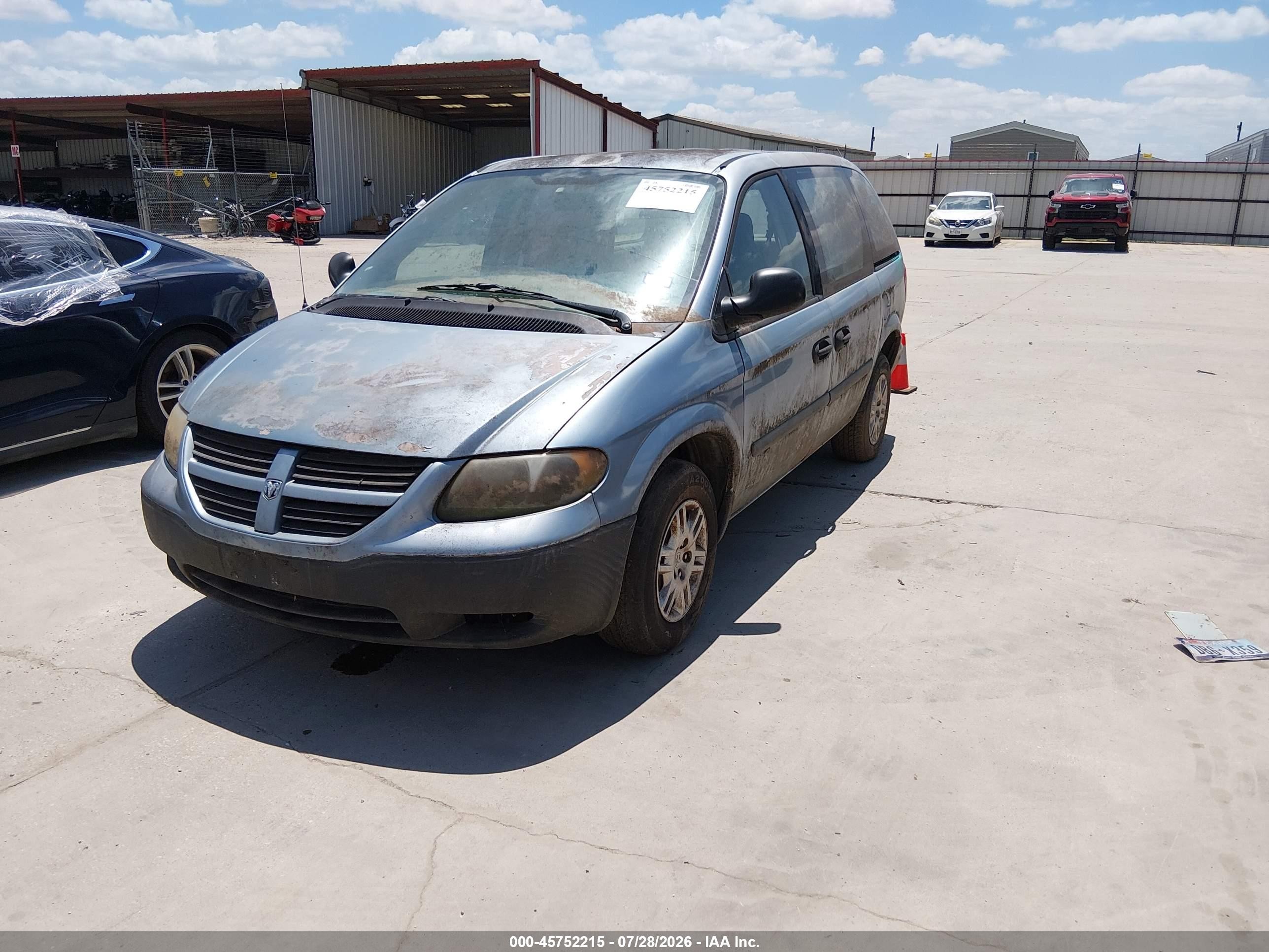 2005 Dodge Caravan Se Blue vin: 1D4GP25B65B257212