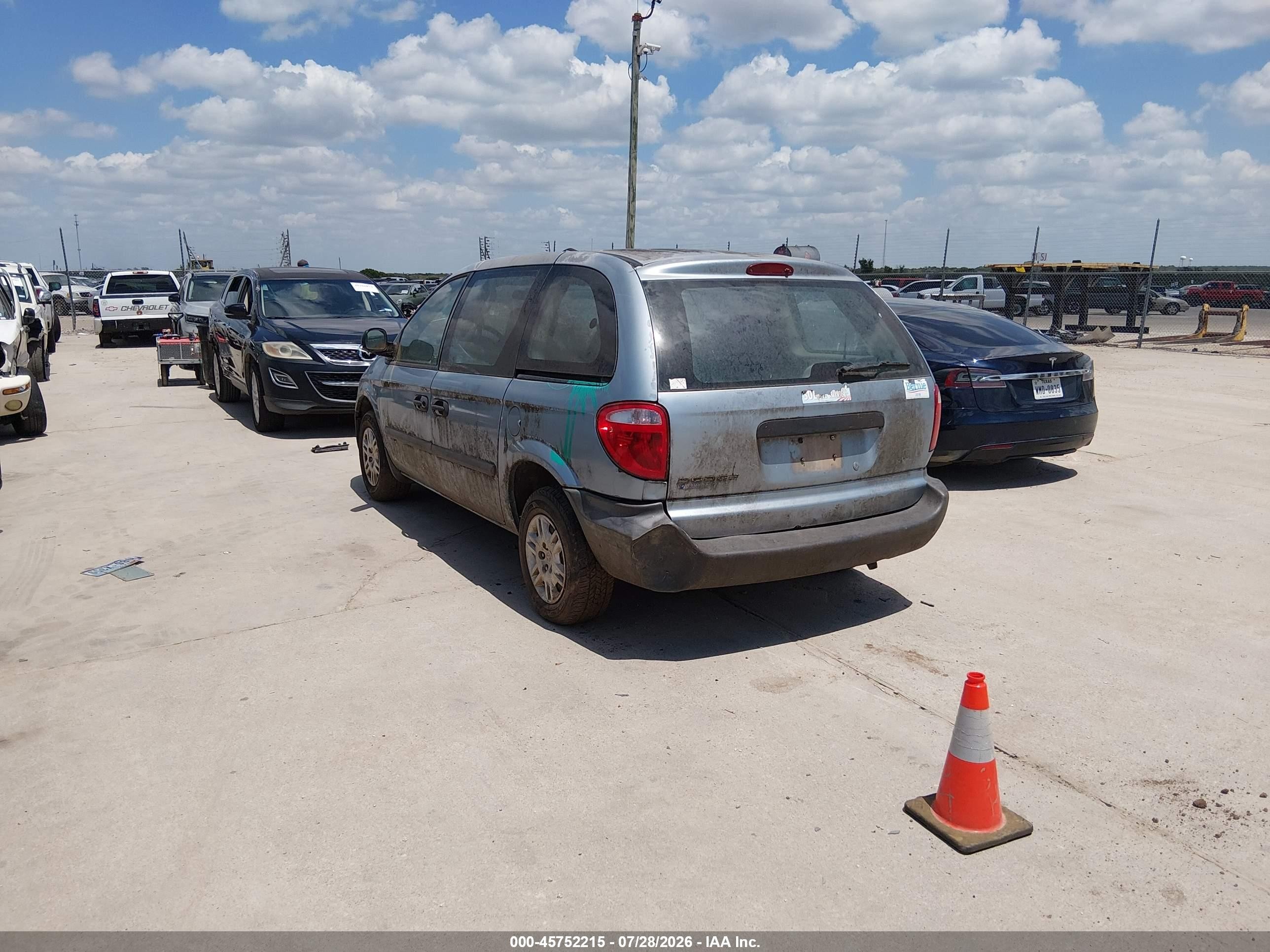 2005 Dodge Caravan Se Blue vin: 1D4GP25B65B257212