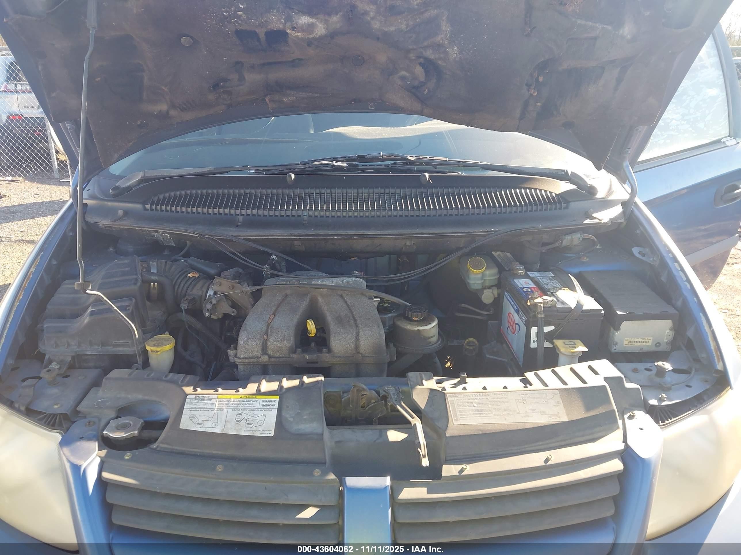 2007 Dodge Caravan Se Синий vin: 1D4GP25B77B111436