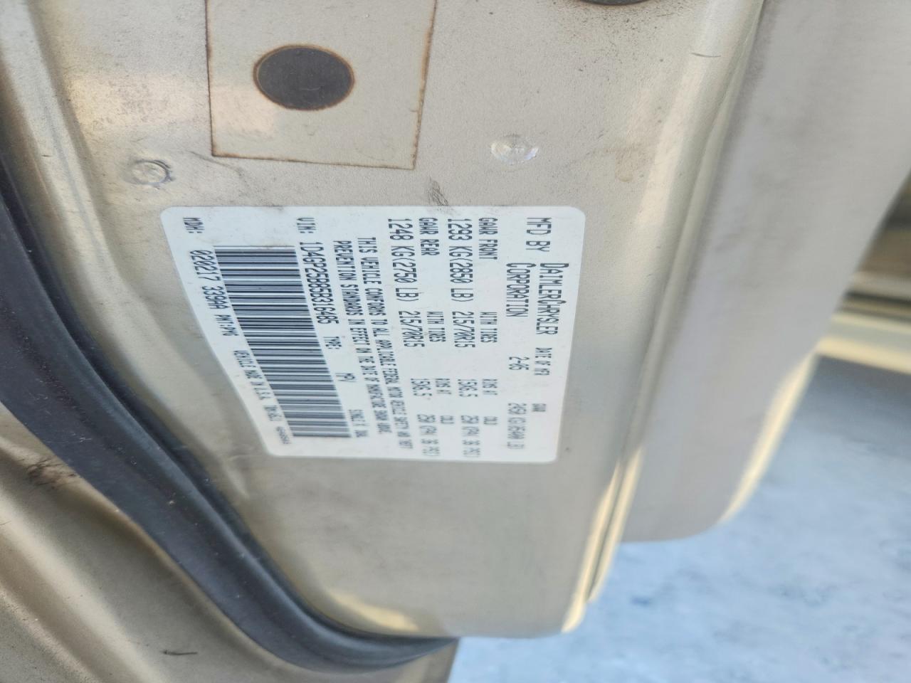 2005 Dodge Caravan Se Серый vin: 1D4GP25B85B316485