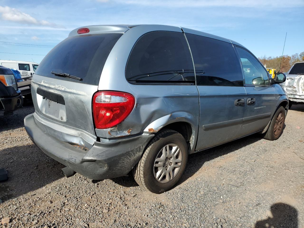 2006 Dodge Caravan Se Blue vin: 1D4GP25B86B528630