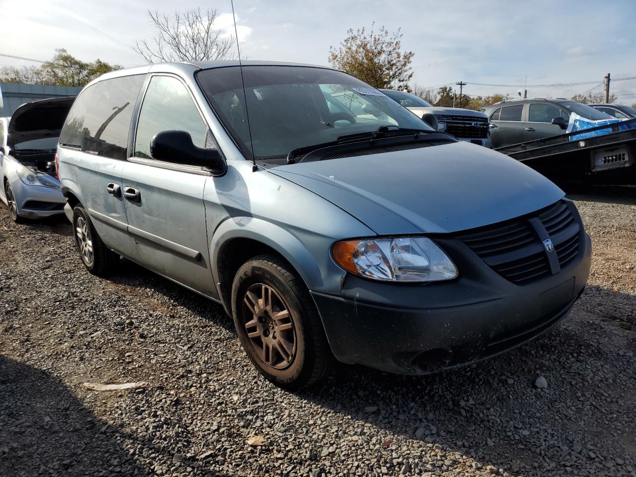 2006 Dodge Caravan Se Blue vin: 1D4GP25B86B528630