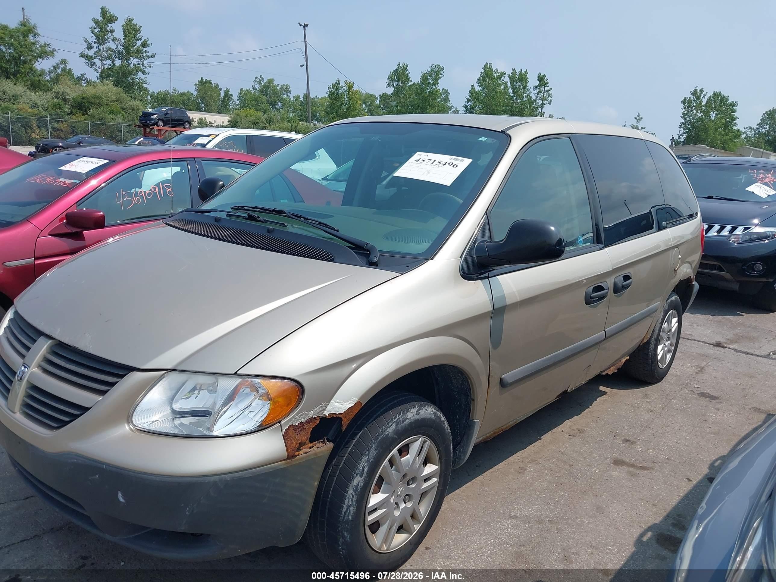 2006 Dodge Caravan Se Beige vin: 1D4GP25B86B719013